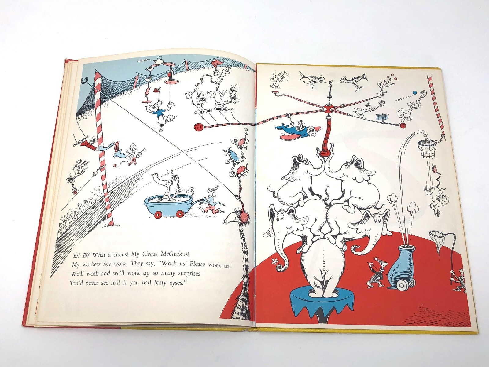 If I Ran The Circus Dr Seuss – Vintage 1956 8.25″ x 11.25″ HC book club edition