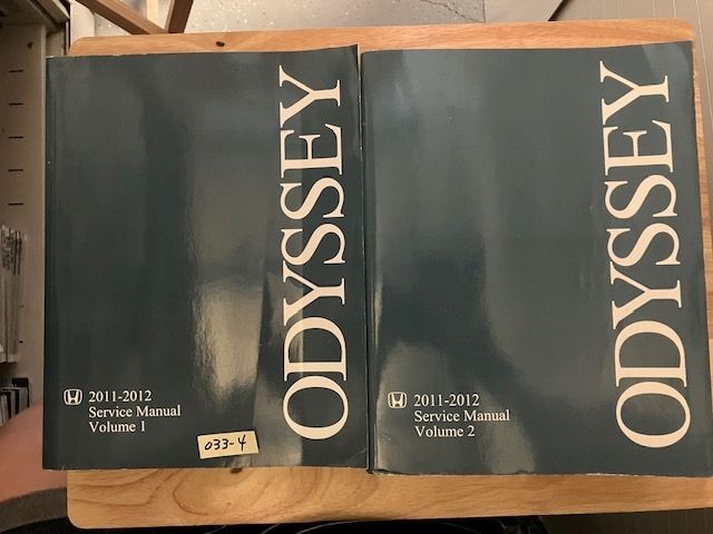 OEM HONDA 2011 – 2012 ODYSSEY FACTORY SERVICE MANUAL SHOP REPAIR 2 BOOKS