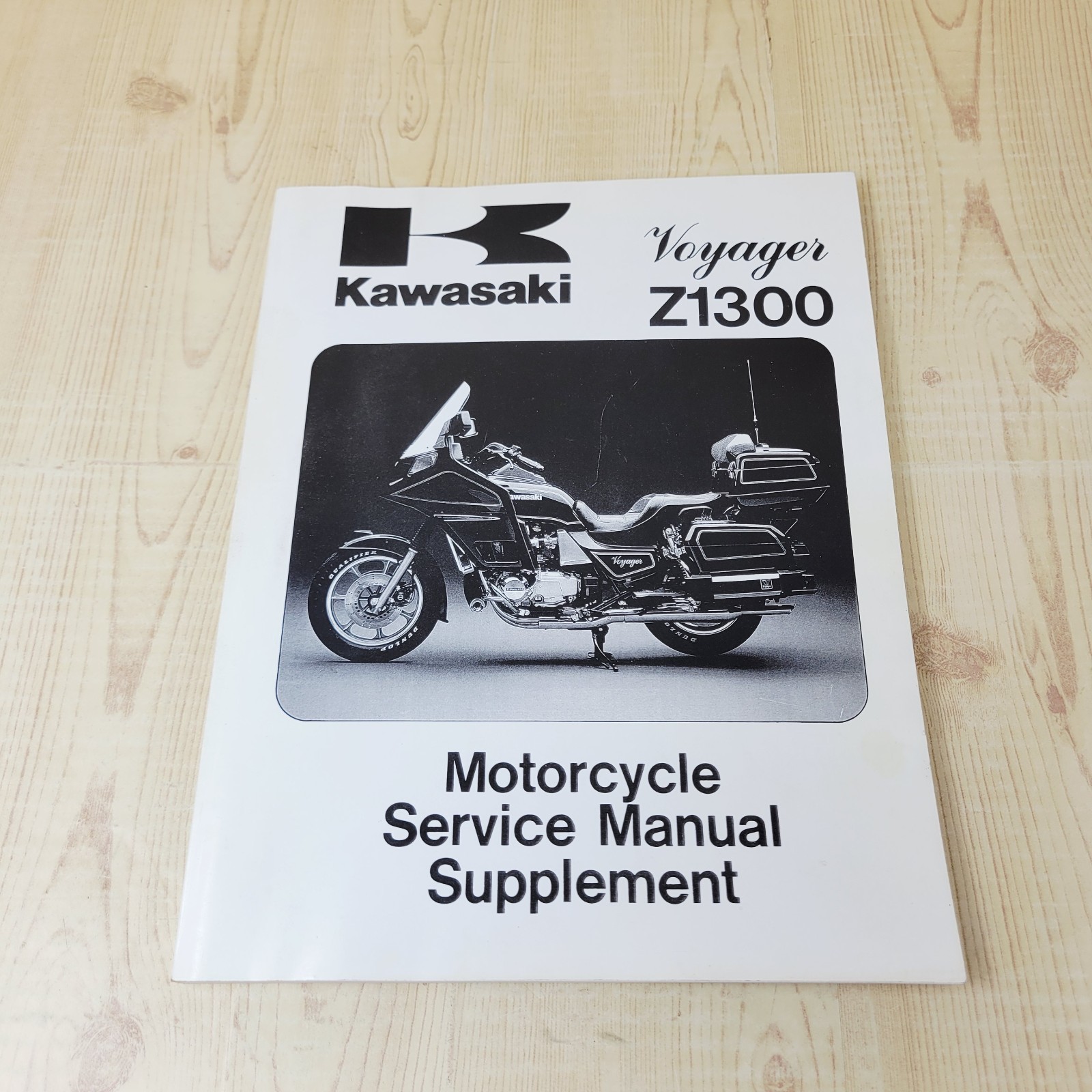 1983-89 Kawasaki Voyager Z1300 Service Manual Supplement OEM Repair Guide Book