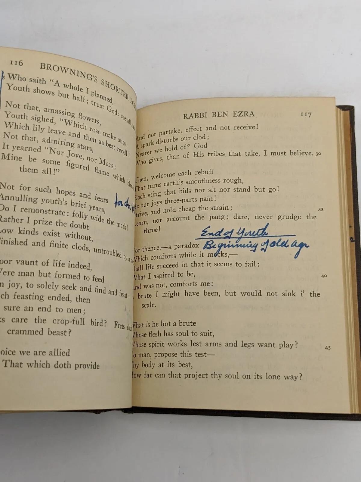 Browning’s Shorter Poems Robert Browning MacMillian’s Pocket Classics 1926