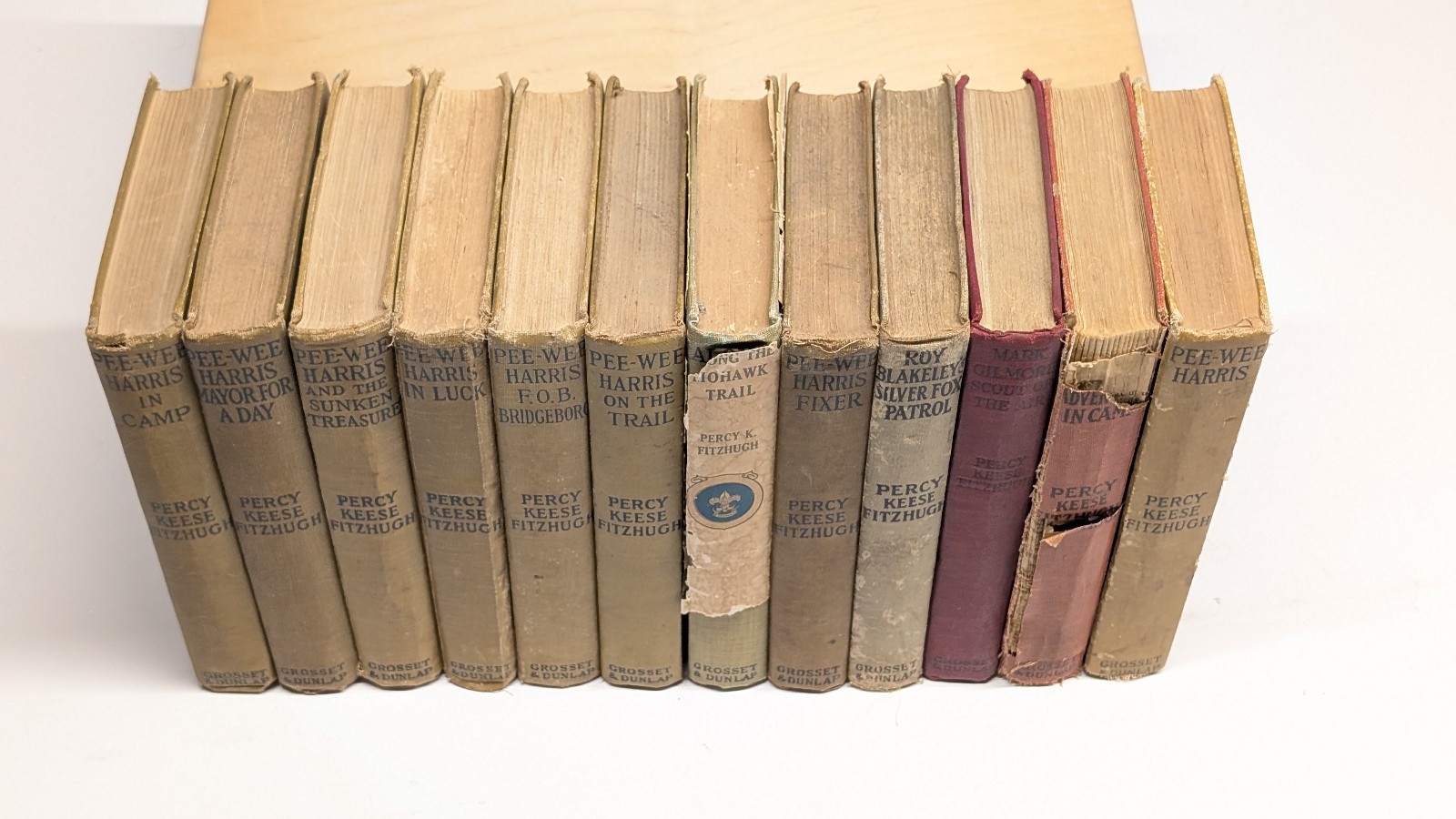Pee-Wee Harris Boy Scout Book Lot (12) Percy Keese Fitzhugh 1920s Grosset