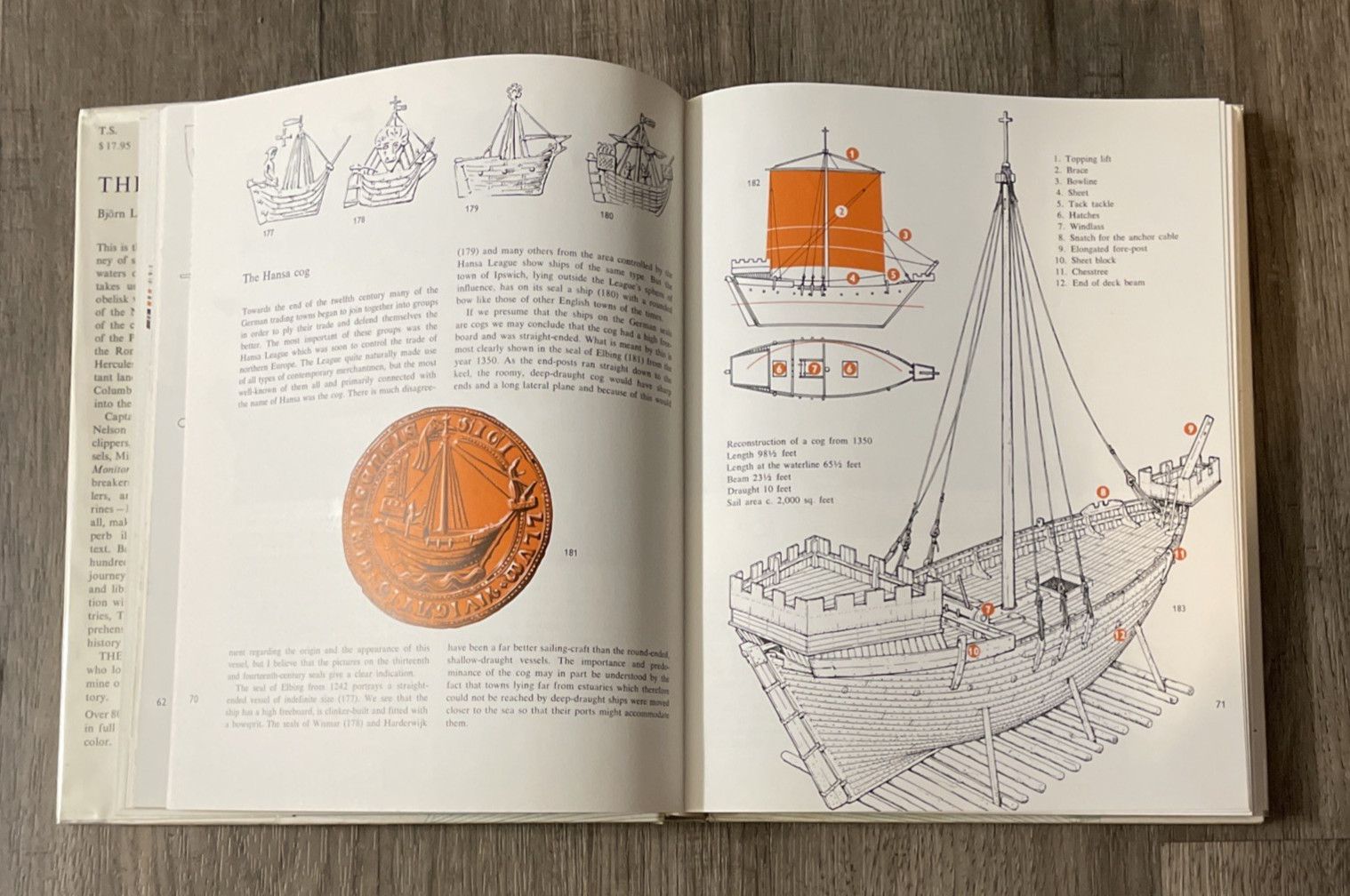 The Ship Bjorn Landstrom 1961 First Edition Illustrated History Doubleday 1st Ed