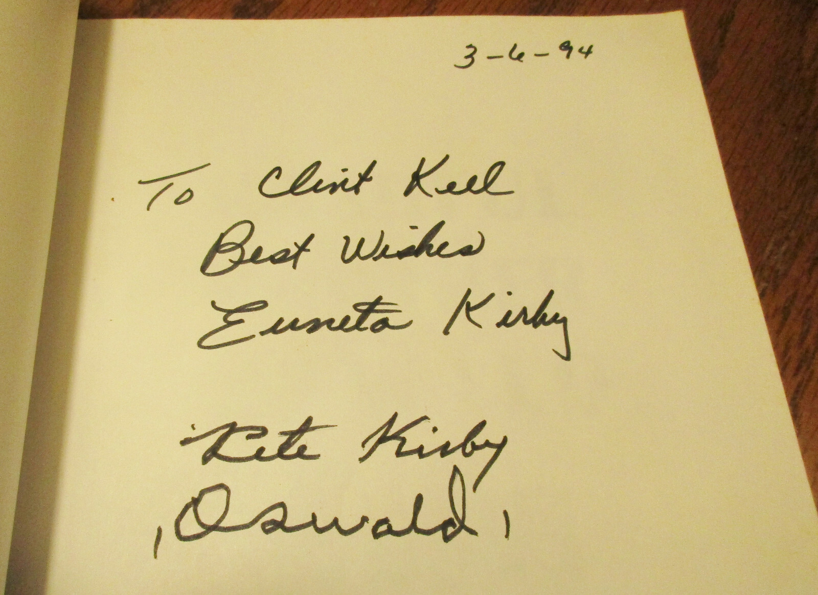 Bashful Brother Oswald; 1994 (Signed 1st Edition) by Pete Kirby H3