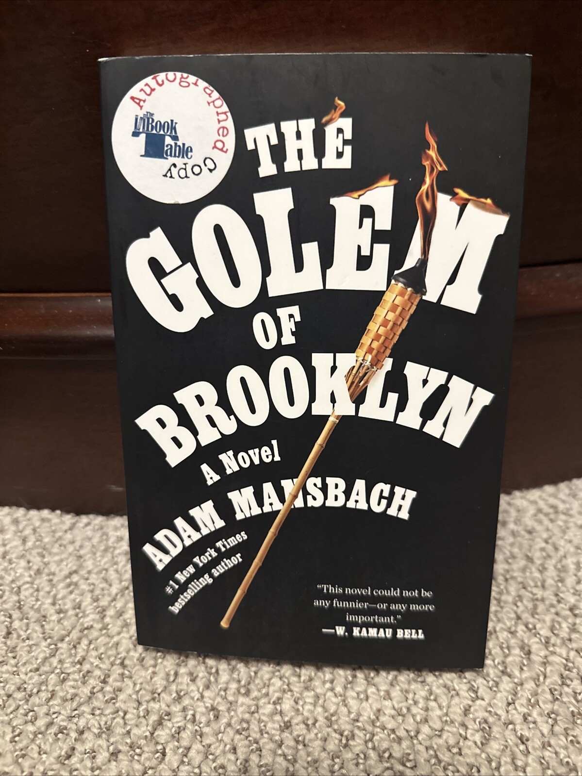 Adam Mansbach Signed The Golem of Brooklyn: A Novel [Paperback, 272 pages]