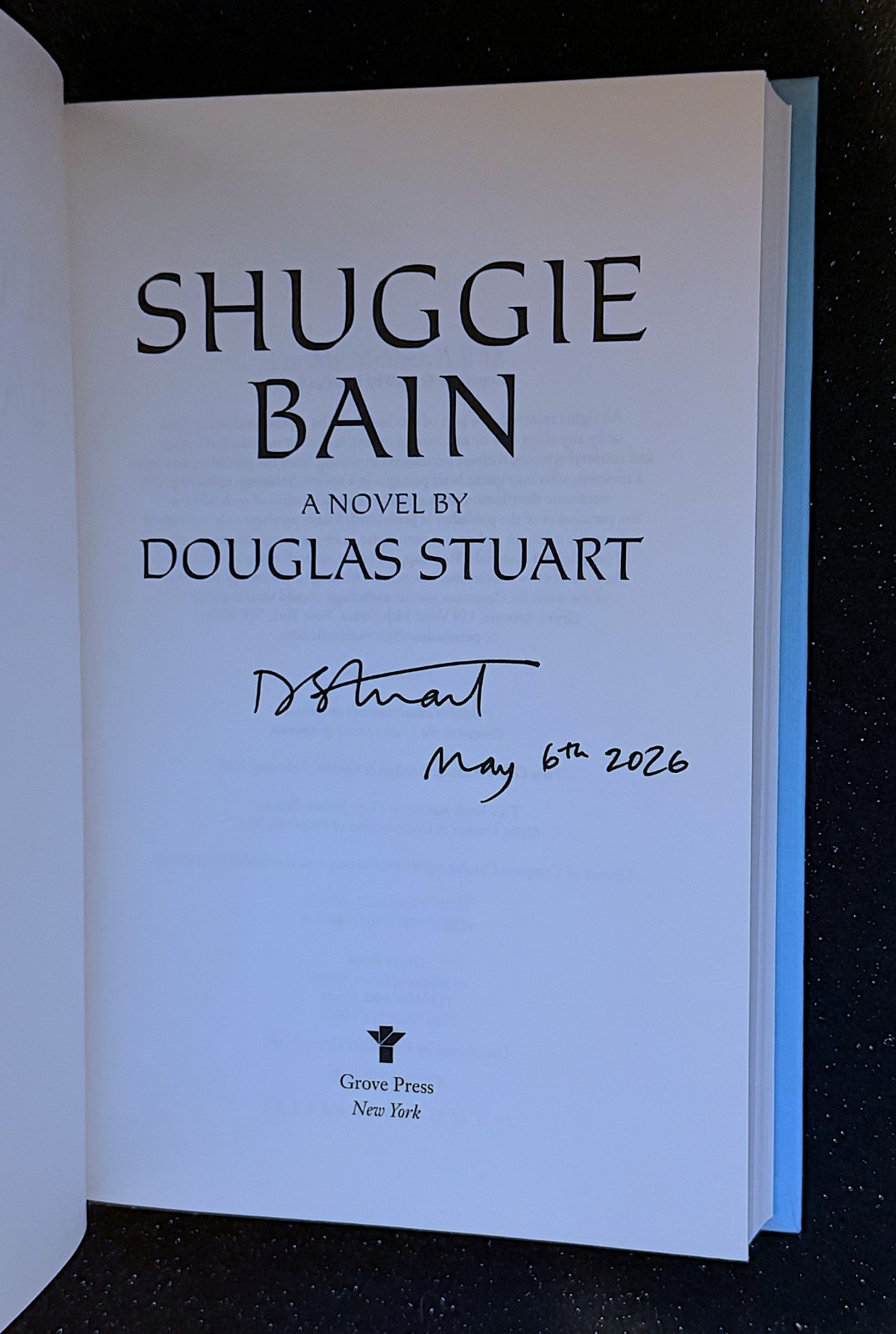 Shuggie Bain by Douglas Stuart (Signed and Dated First Printing)