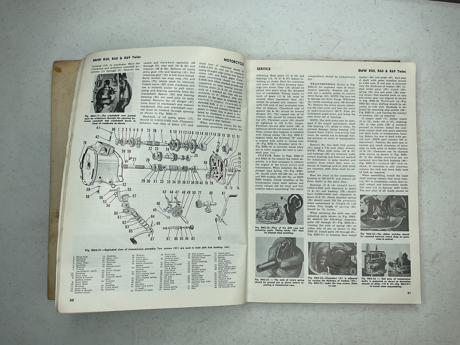 1972 Motorcycle 4-Stroke Service Manual 248 Pages MCS2-3 3rd Edition Vol. 2