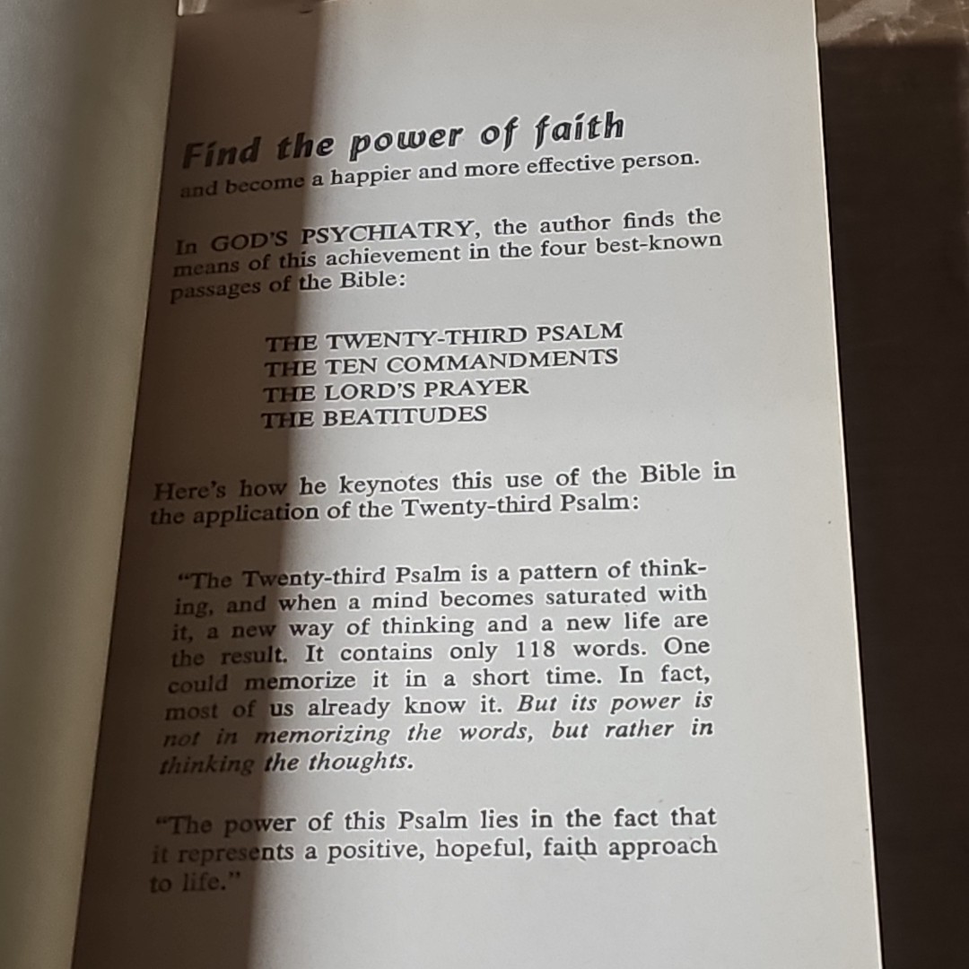 God’s Psychiatry Charles L Allen Vintage 1976 Spire Books Paperback Classic RARE