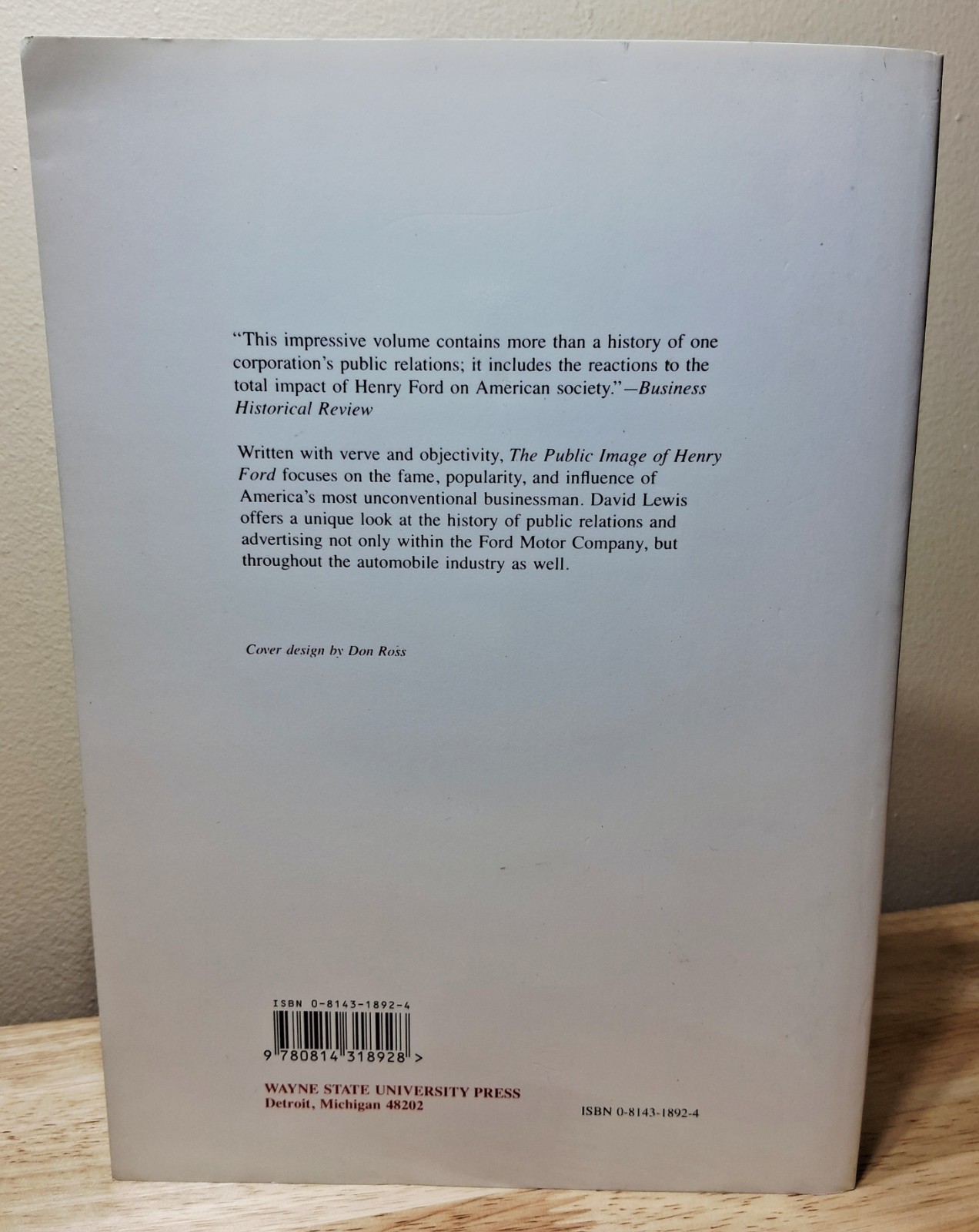 The Public Image of Henry Ford: An American Folk Hero and His Company – Davi…