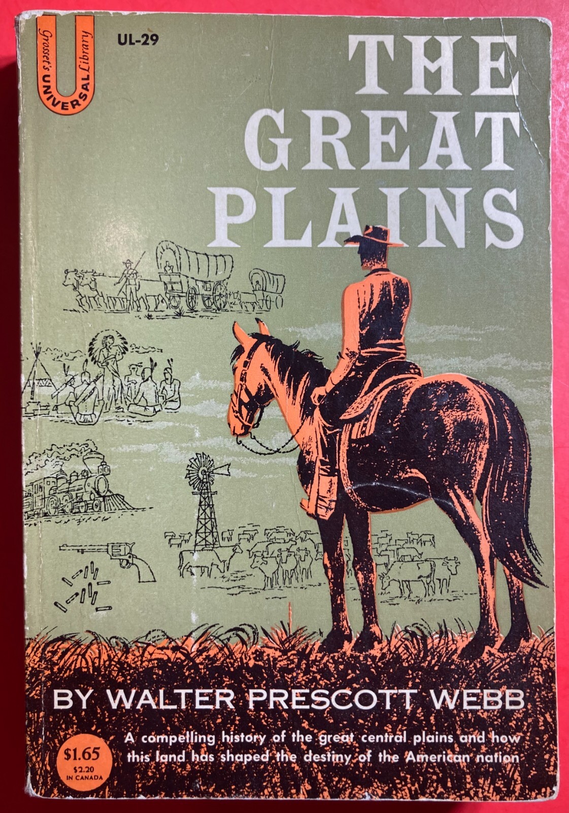 The Great Plains, by Walter Prescott Webb SC 1931 (SAME DAY SHIPPING)