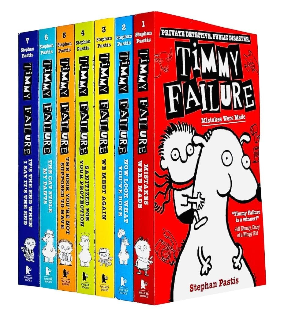 Timmy Failure Series by Stephan Pastis 7 Books Set – Ages 9-12 – PB