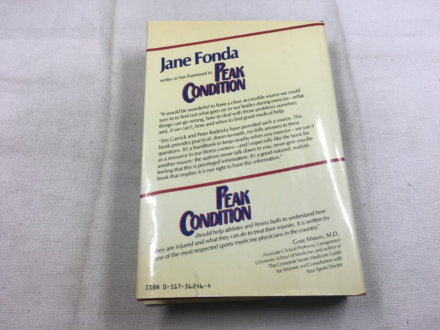 Peak Condition Garrick Radetsky 1986 Sports Injuries Fitness Crown
