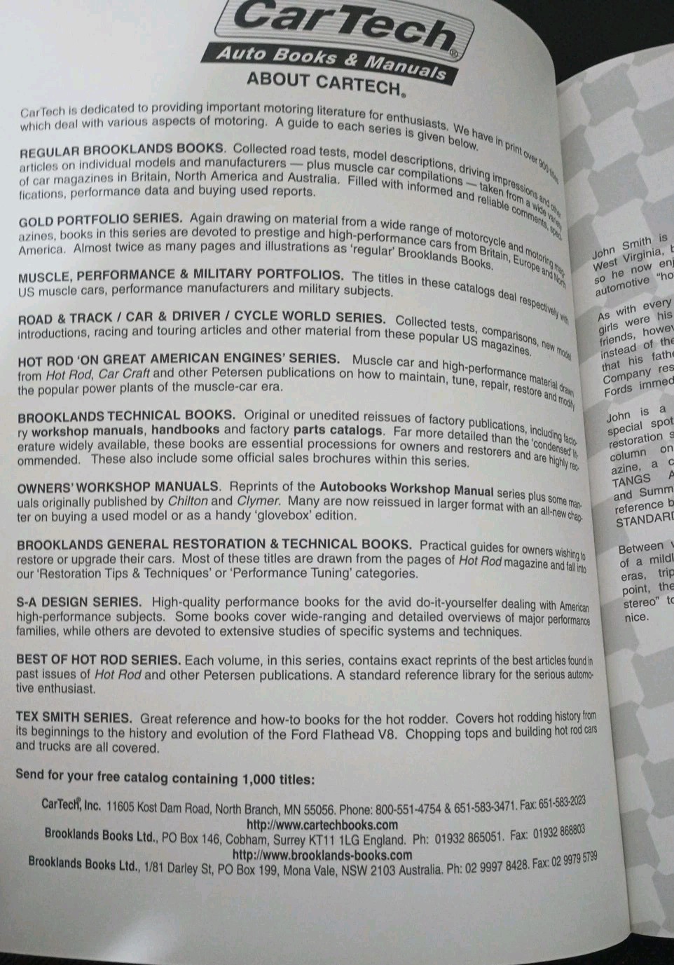 5.0L Mustang Bolt-On Performance Guide Book John Smith Cartech Ford