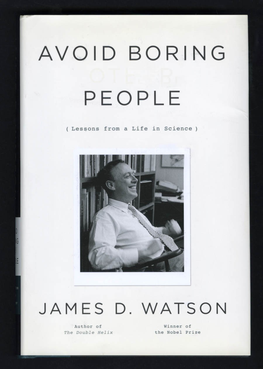 James D. Watson SIGNED AUTOGRAPHED Avoid Boring People HC 1st Ed Print DNA Crick