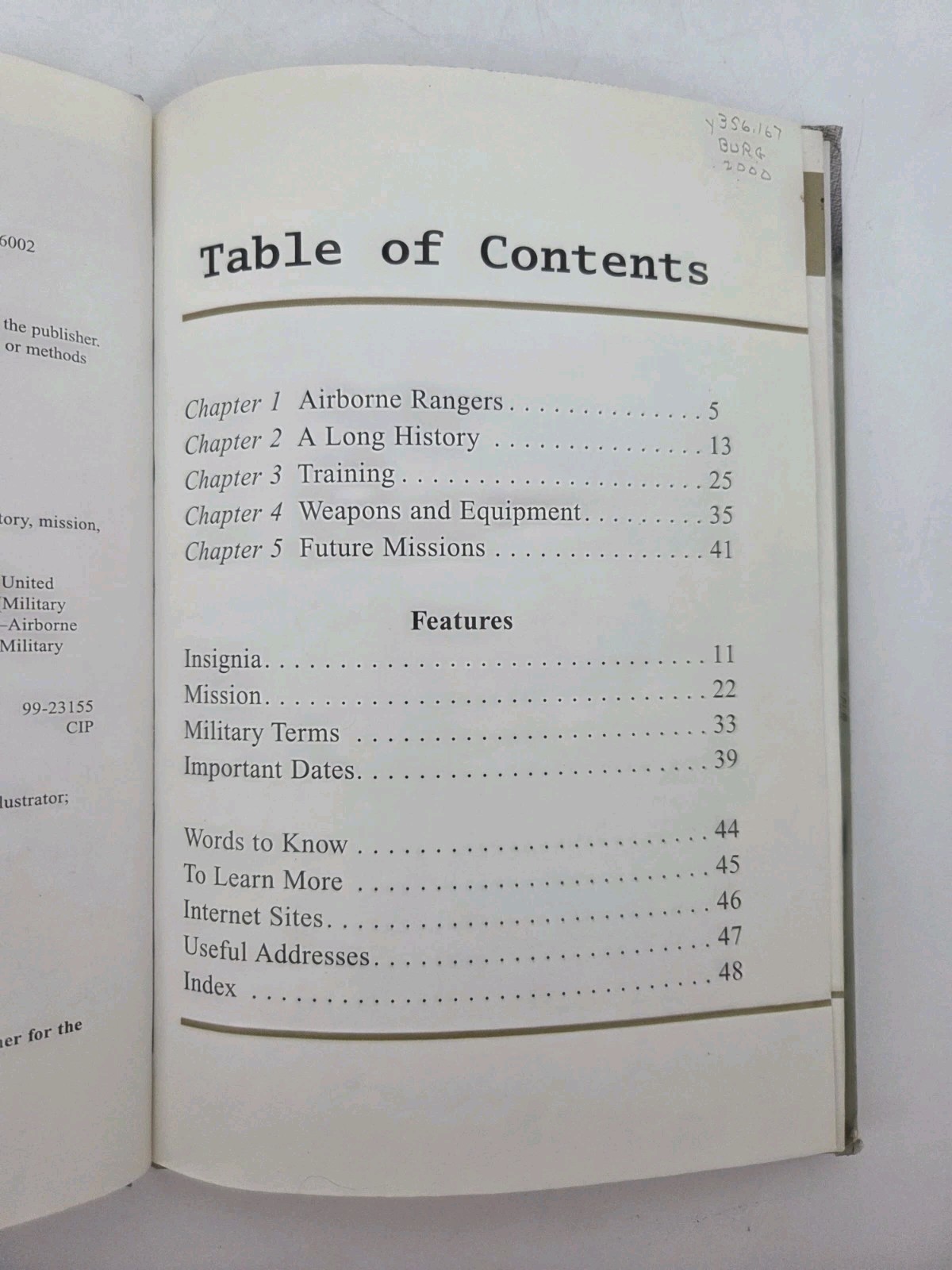 Airborne Rangers By Michael Burgan Hardcover Book