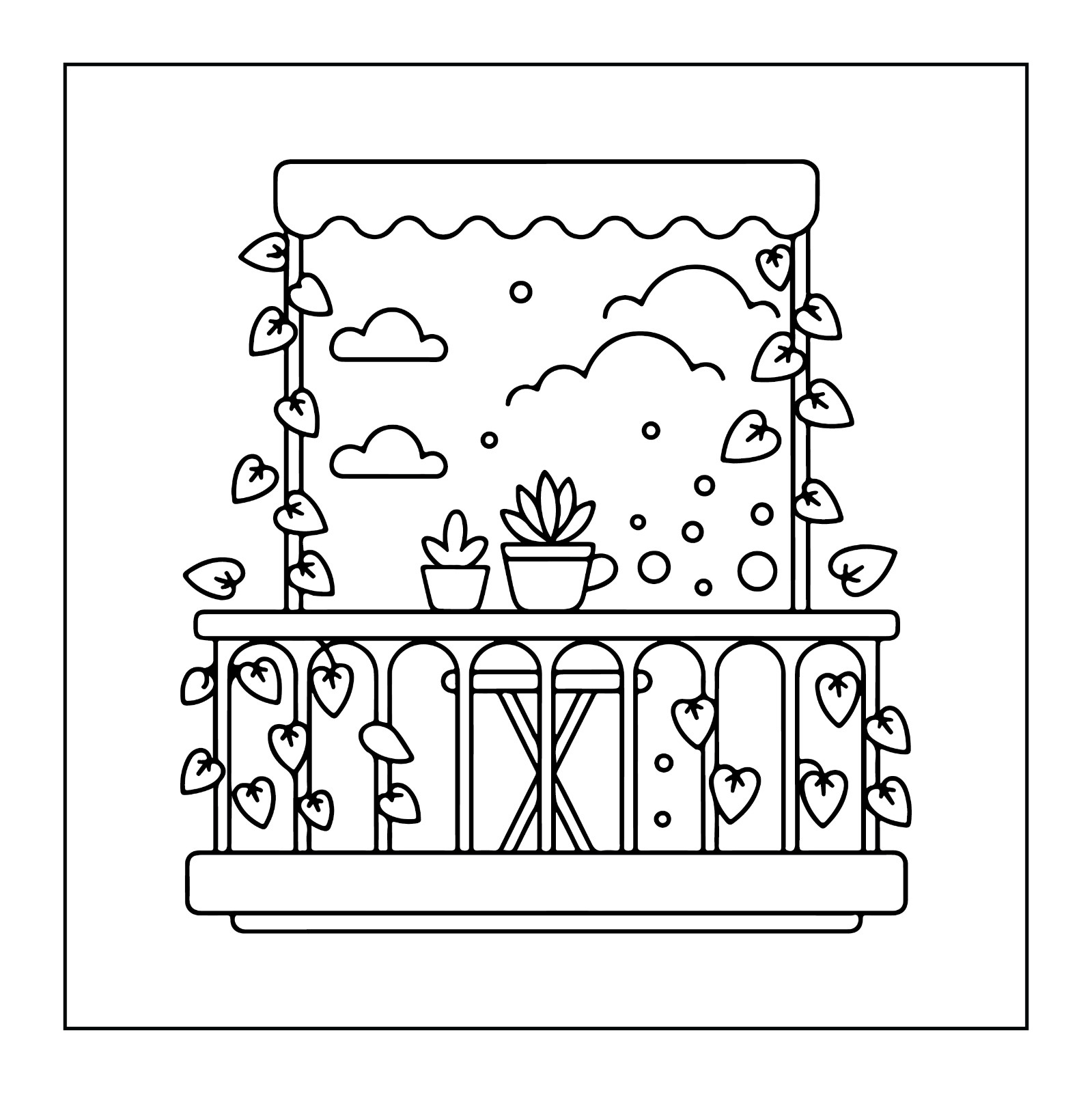 Cozy spaces coloring book