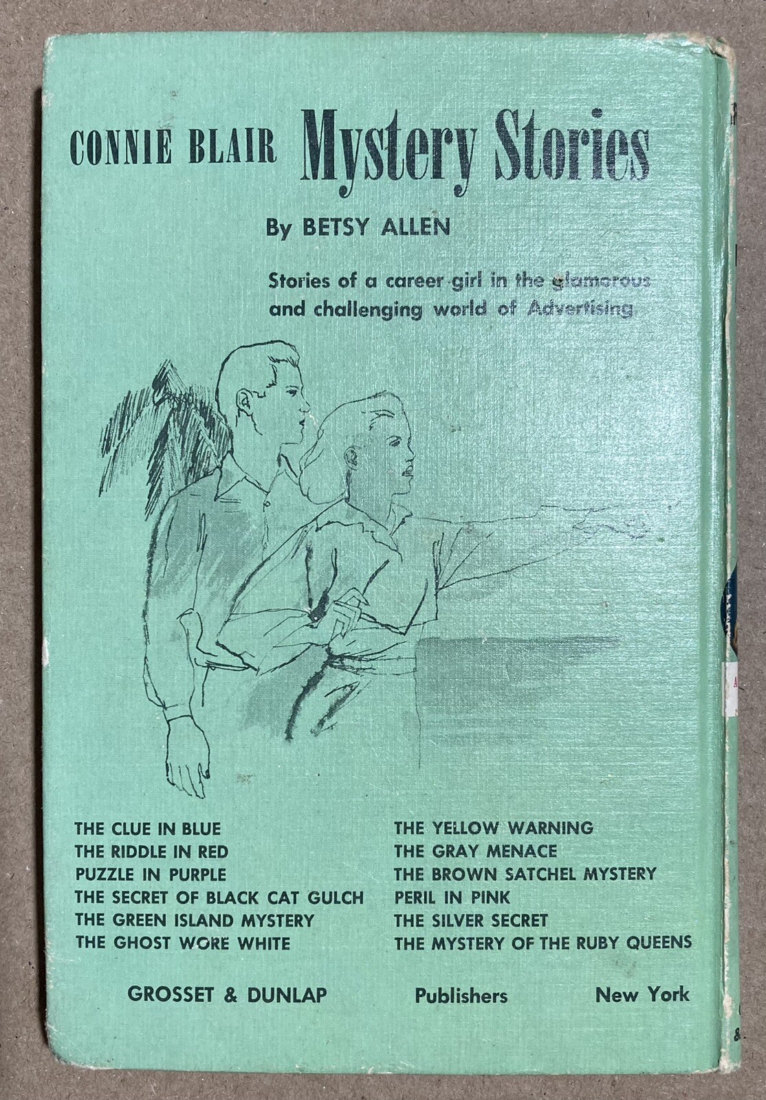 Connie Blair The Riddle in Red Grosset Dunlap Picture Cover HC 1948 Reprint