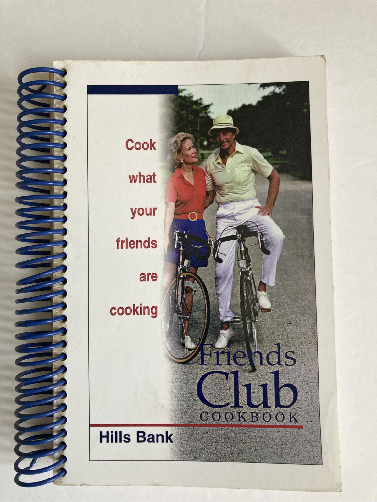 Friends Club Cookbook Hills Bank Iowa 1998 Community 216 Pages Spiral