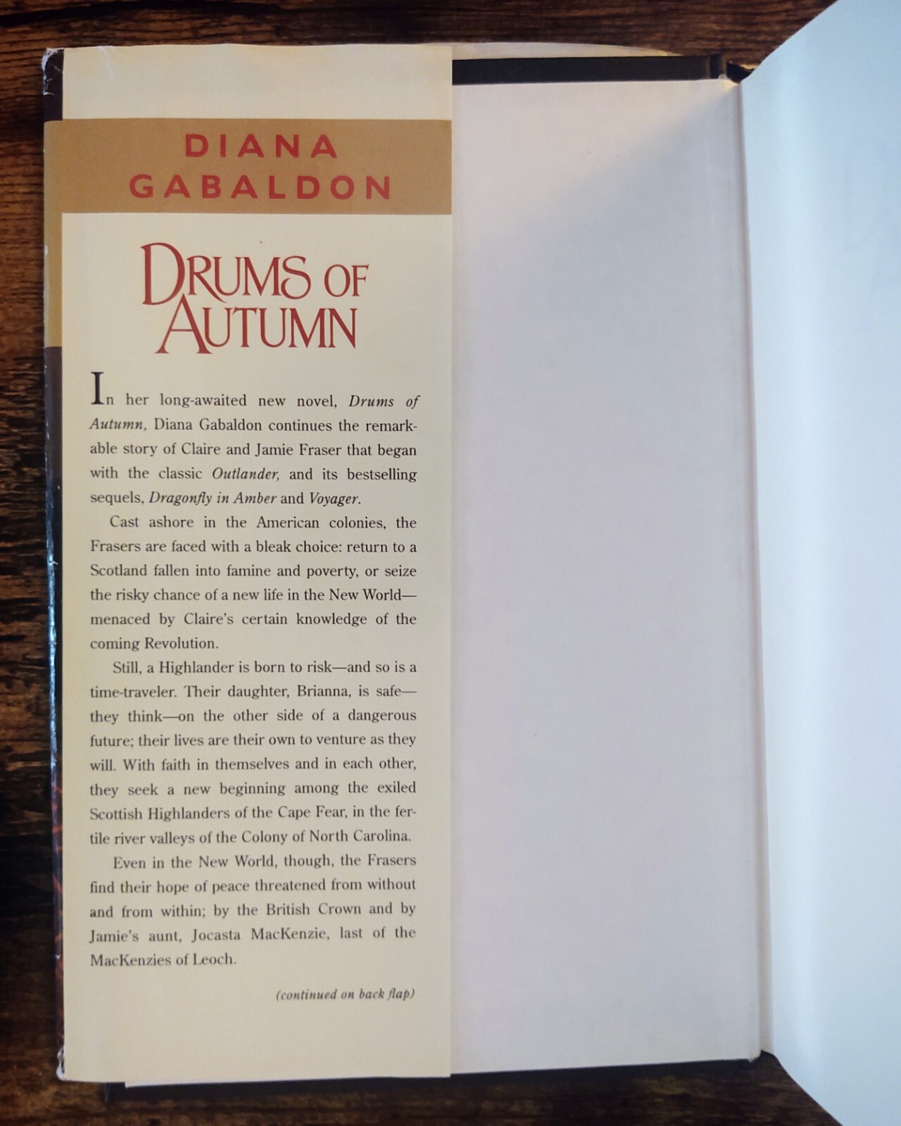 Drums of Autumn by Diana Gabaldon 1997 HC/DJ BCE