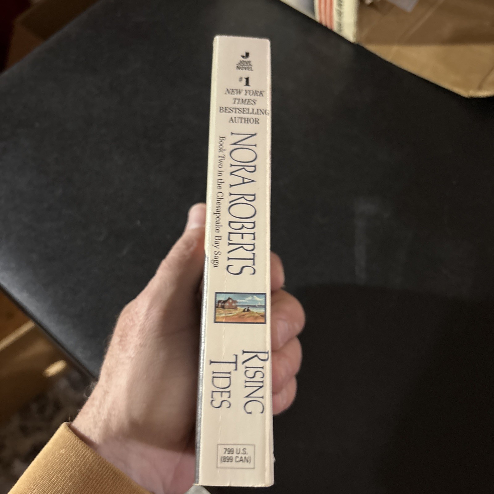 1998 “Rising Tides” Book by Nora Roberts – Used, 342 Pages, Paperback