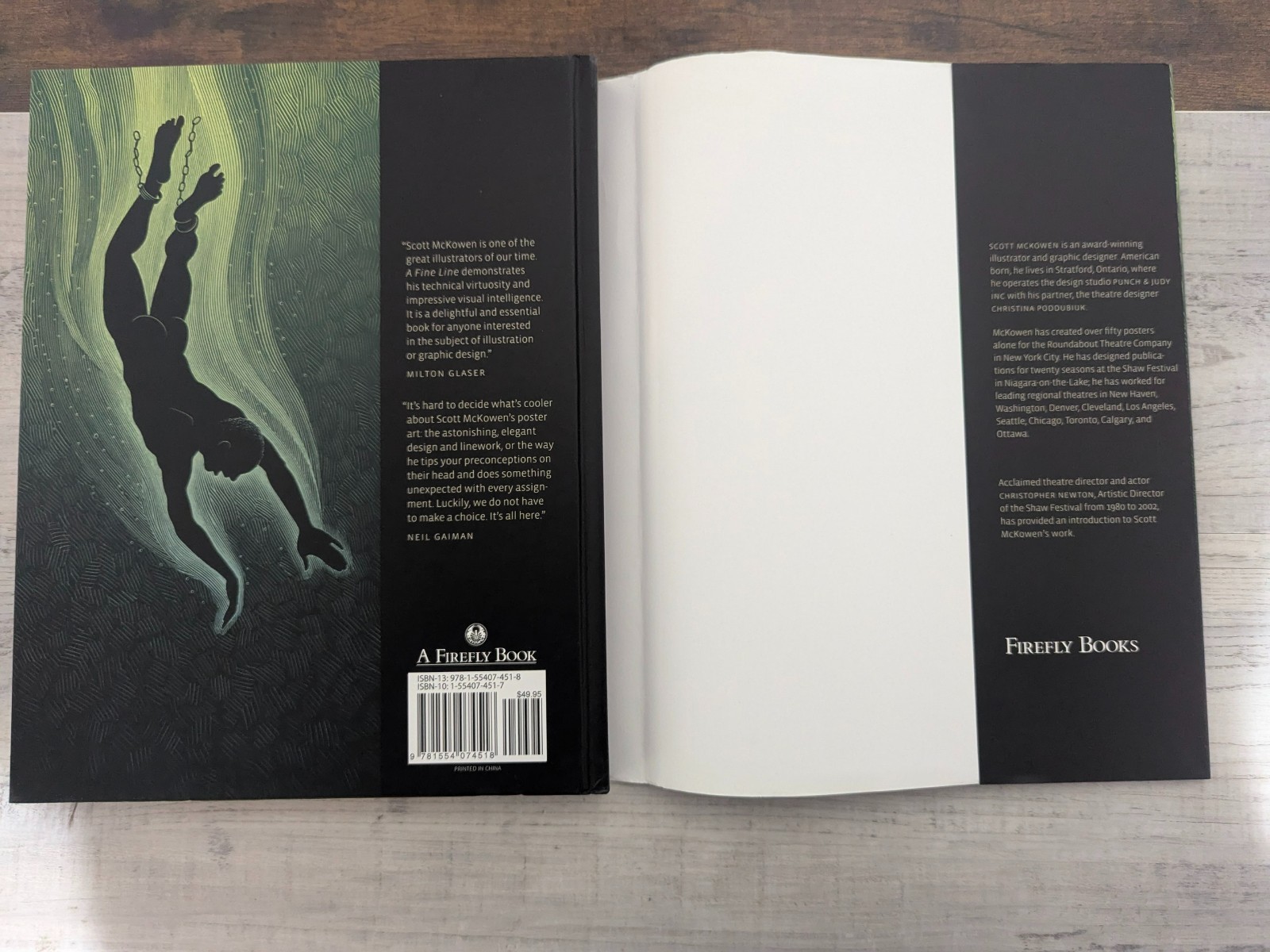 A Fine Line: Scratchboard Illustrations by Scott McKowen; S. McKowen – HC/DJ/VG