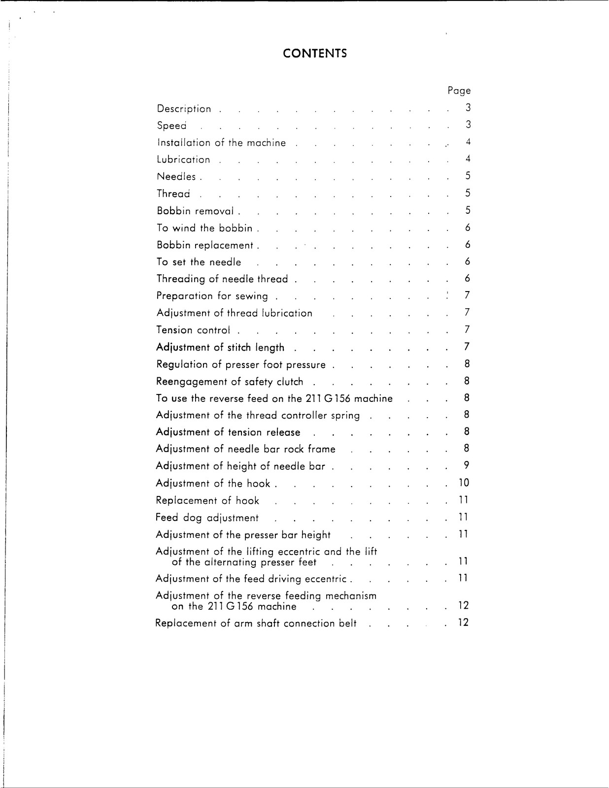 SINGER 211G155 211G156 Sewing Machine Service Manual – WIRE BOUND – TOUGH COVERS