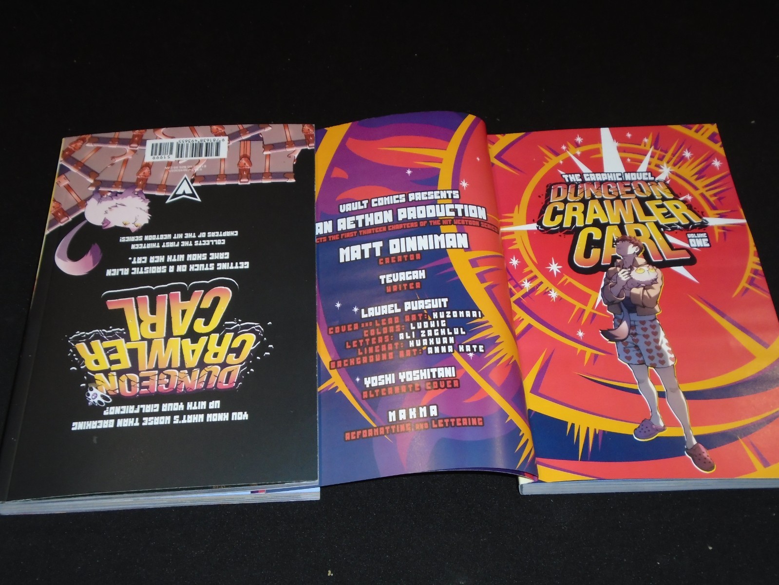 Signed Matt Dinniman Dungeon Crawler Carl Graphic Novel Signed on the Soft Cover