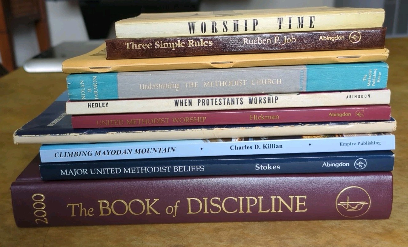 10 Vintage United Methodist Church Book Lot 1954 Worship Discipline Theology UMC