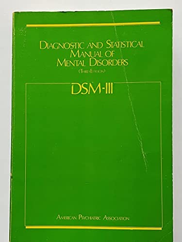 Diagnostic Statistical Manual of Mental Disorders Dsm 111