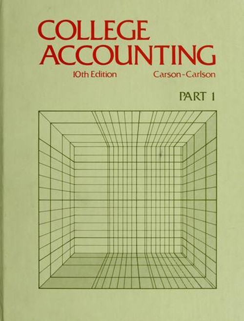 College Accounting Arthur E. Carlson