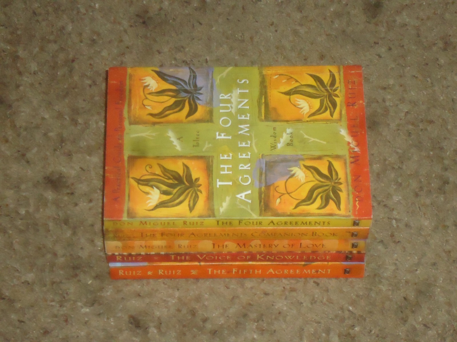 Lot 5 Don Miguel Ruiz Books Four Agreements Fifth Mastery Love Voice Knowledge