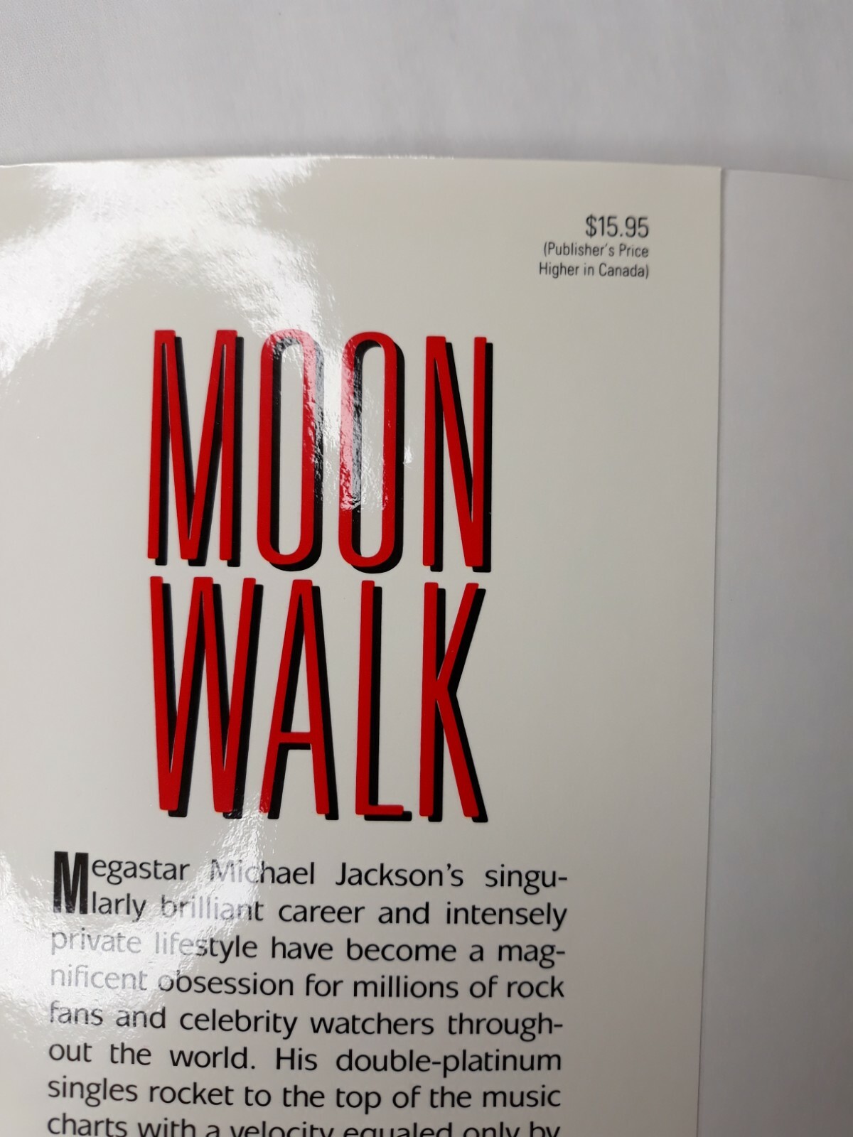 Moonwalk by Michael Jackson Hardcover Book Dust Jacket 1st Edition King of Pop