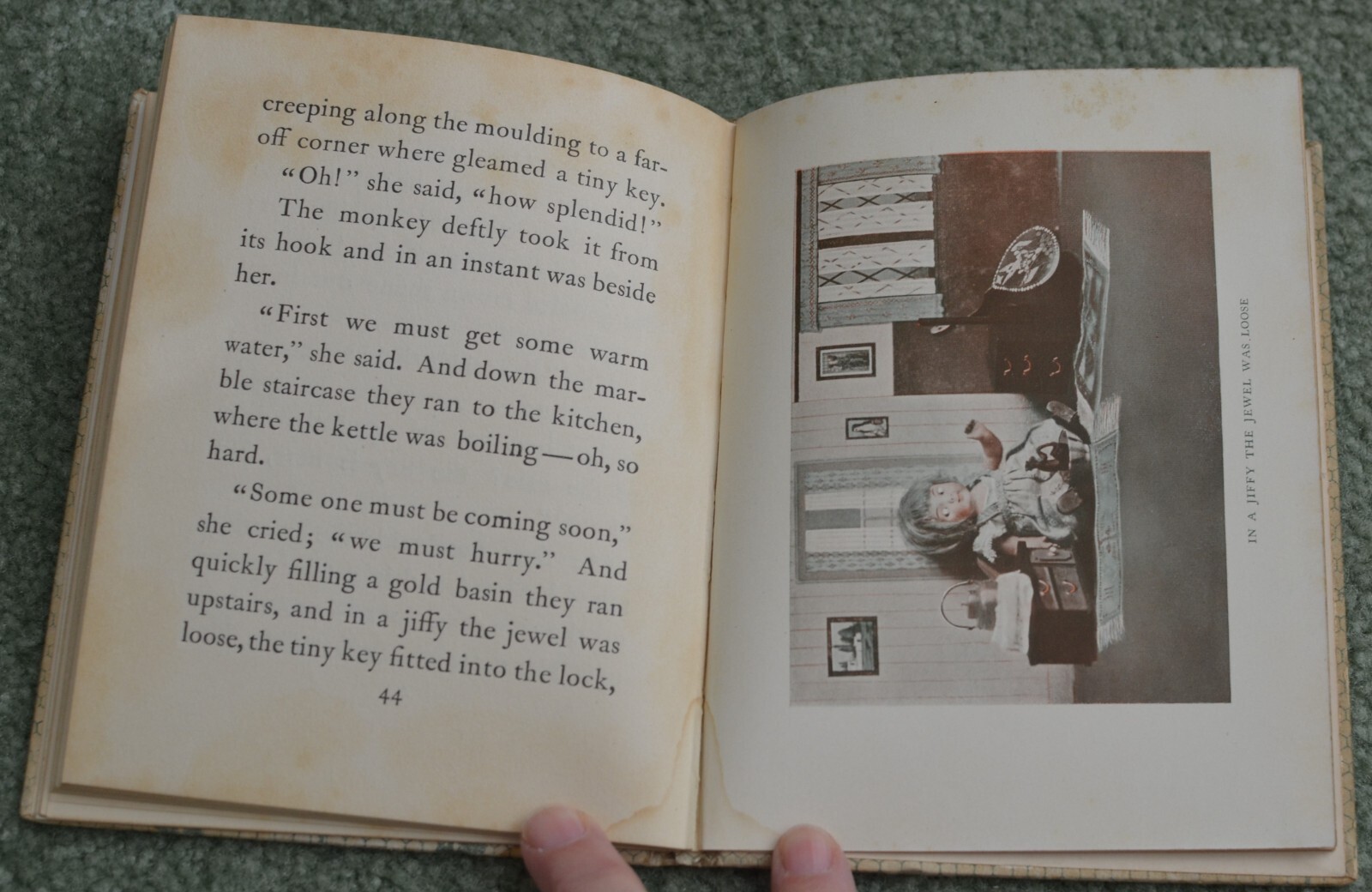 Nannette & Baby Monkey~Josephine Scribner Gates~vintage~1914~illustrated~RARE VG
