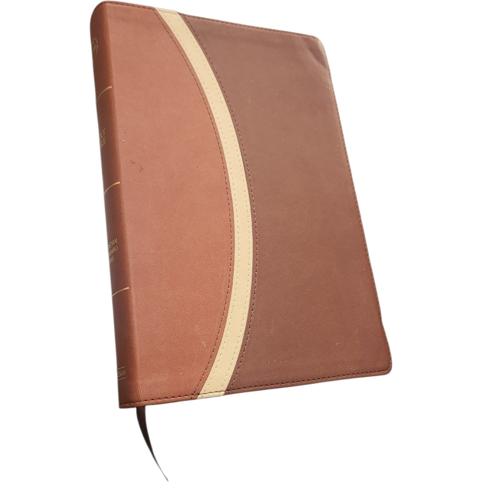 Holman CSB Rainbow Study Bible Brown LeatherTouch Christian Standard Bible