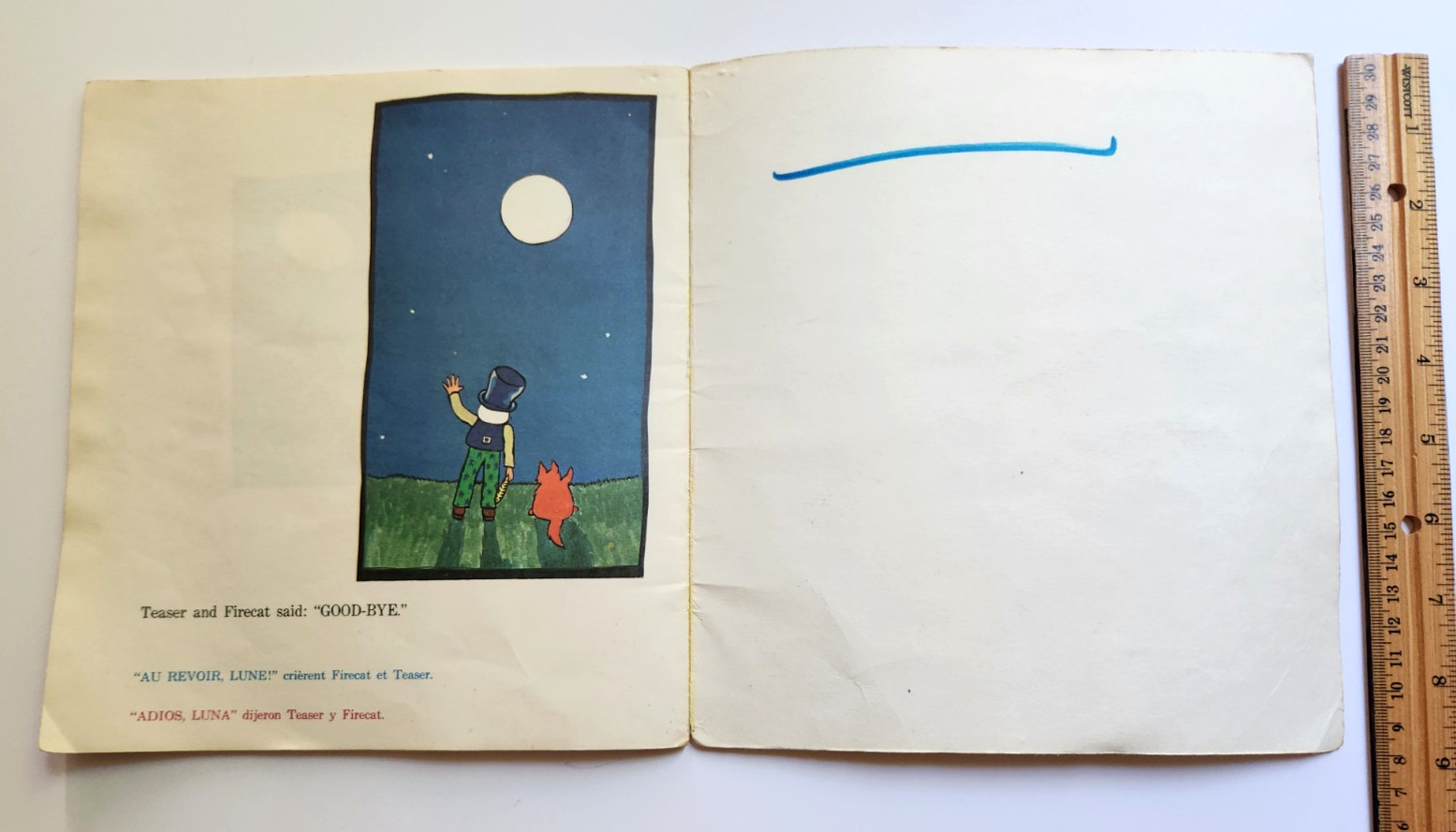 Teaser And The Firecat Book Cat Stevens French English Spanish Vintage 1973