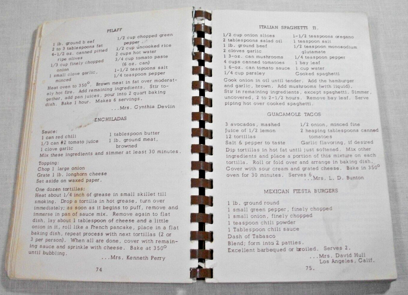 VINTAGE 1962 CONTEMPORARY COOKING COOKBOOK STUDY CLUB ODESSA TEXAS