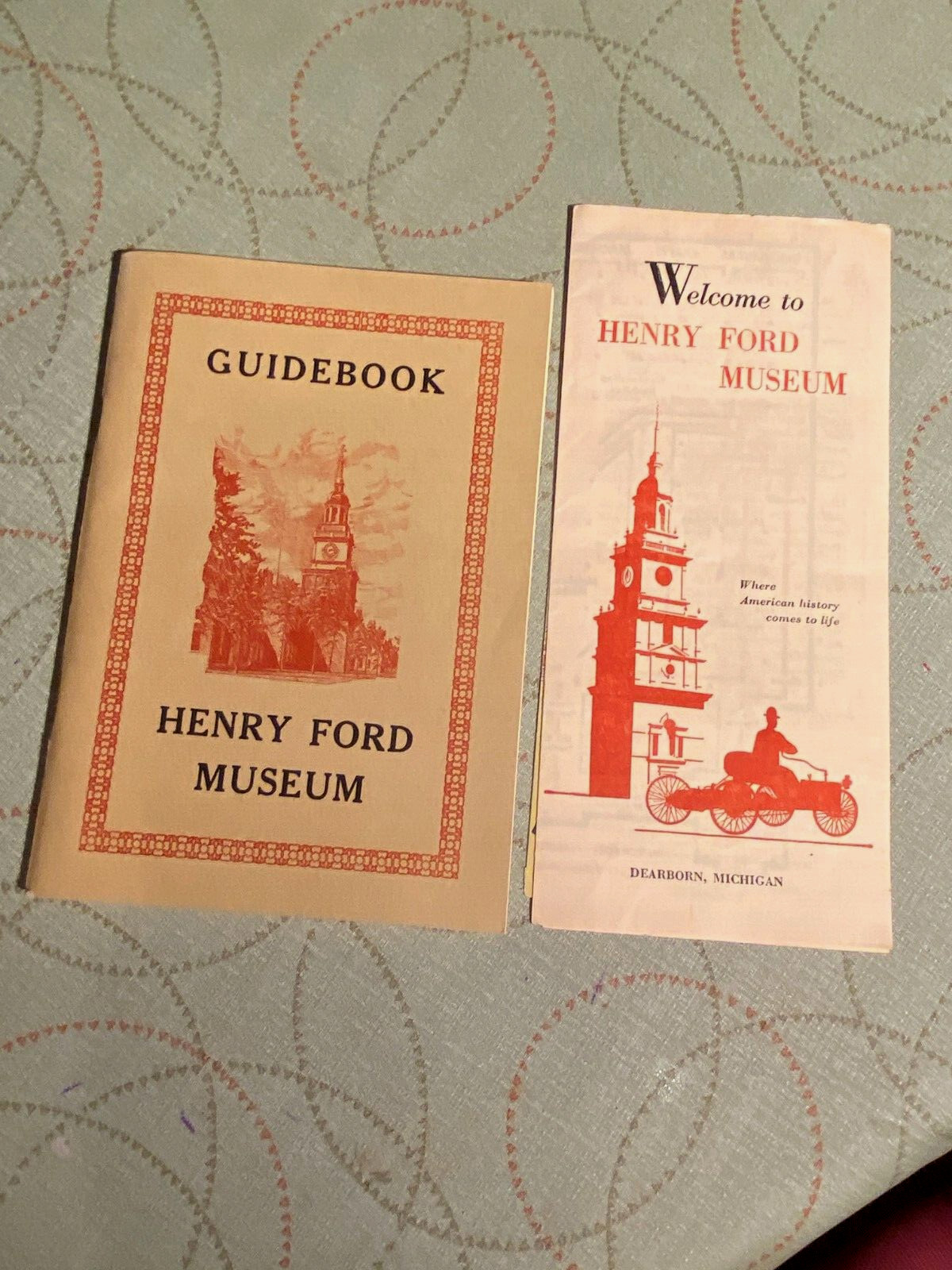 HENRY FORD MUSEUM GUIDE BOOK & GREENFIELD VILLAGE & HISTORY BOOKLETS GUIDES MAPS