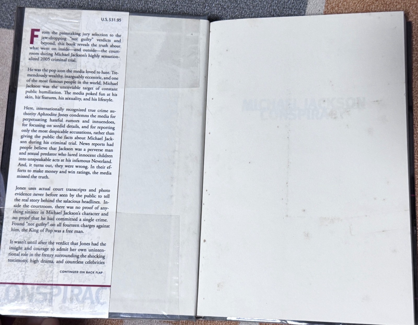 Michael Jackson Conspiracy, Jones, Aphrodite Hardcover