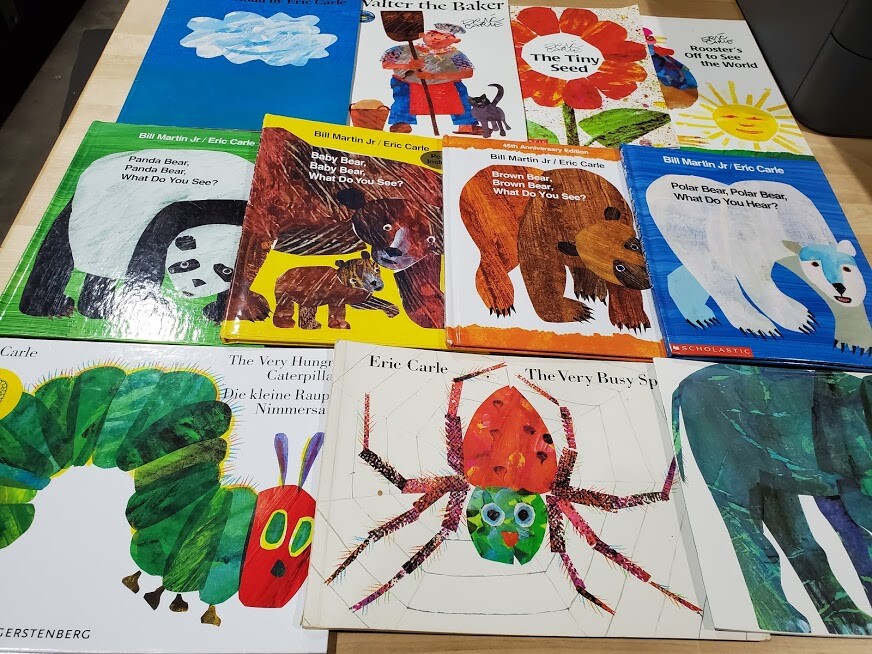 Lot of 10 Eric Carle PB/HC Picture Books for Children’s Kid Toddler *Random Mix*