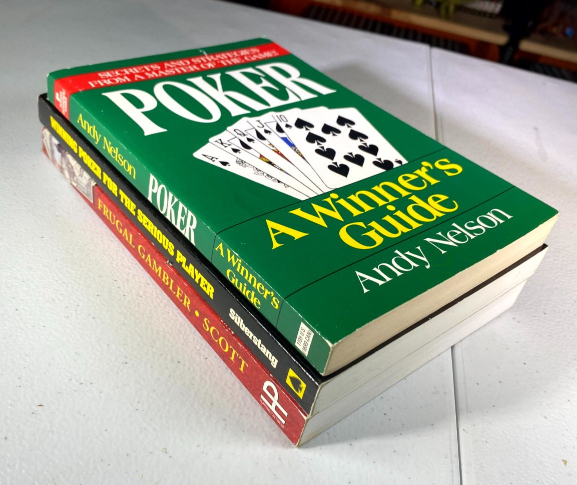 Poker Strategy Book Lot + Frugal Gambler Texas Holdem Las Vegas Winning