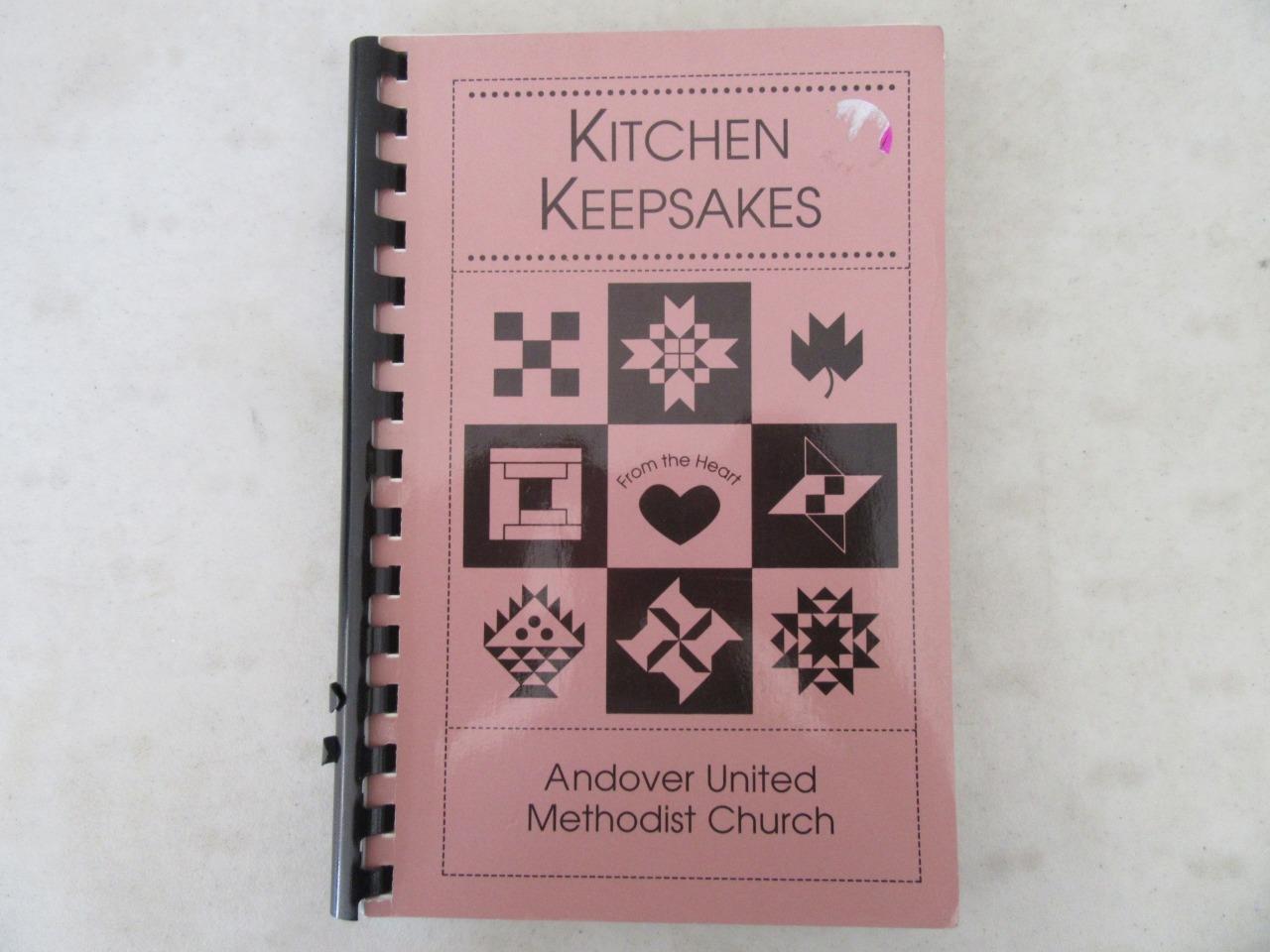 1998 KITCHEN KEEPSAKES Andover United Methodist Church Recipe Cookbook KS KANSAS