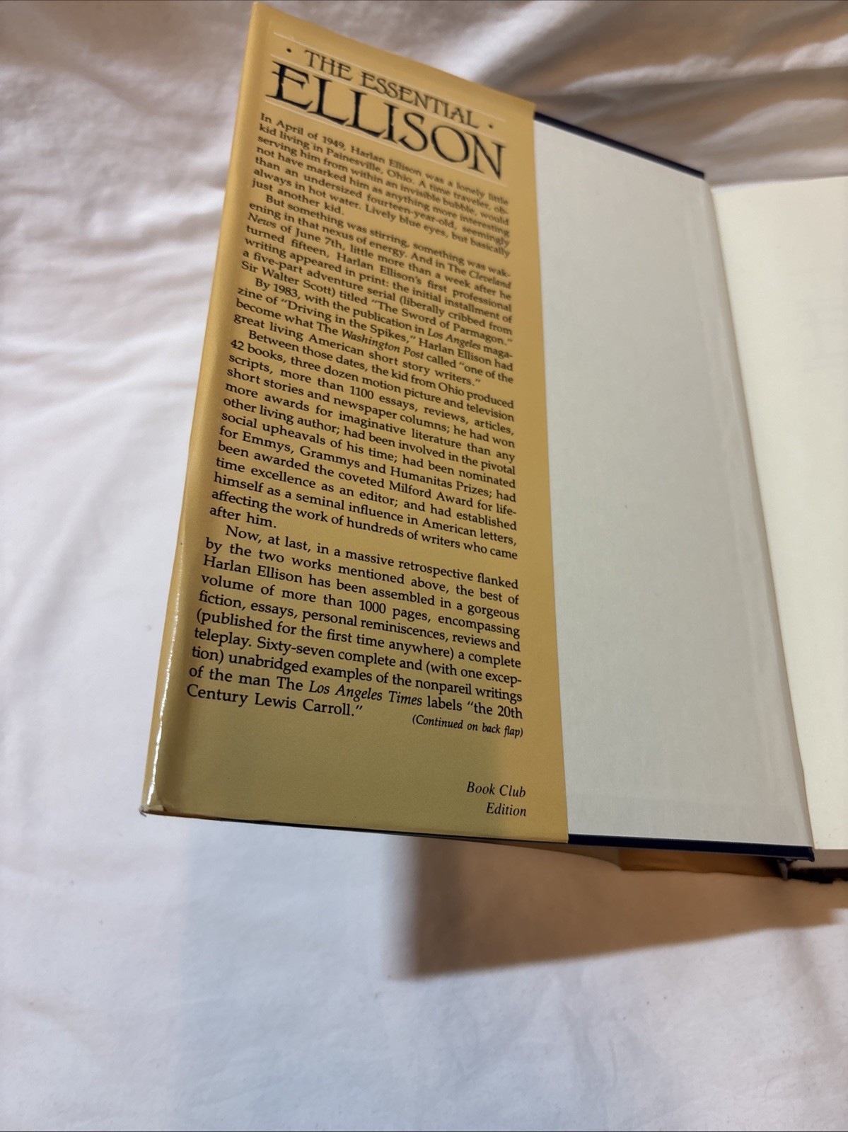 THE ESSENTIAL ELLISON: A 35-YEAR RETROSPECTIVE Harlan Ellison Terry Dowling BCE