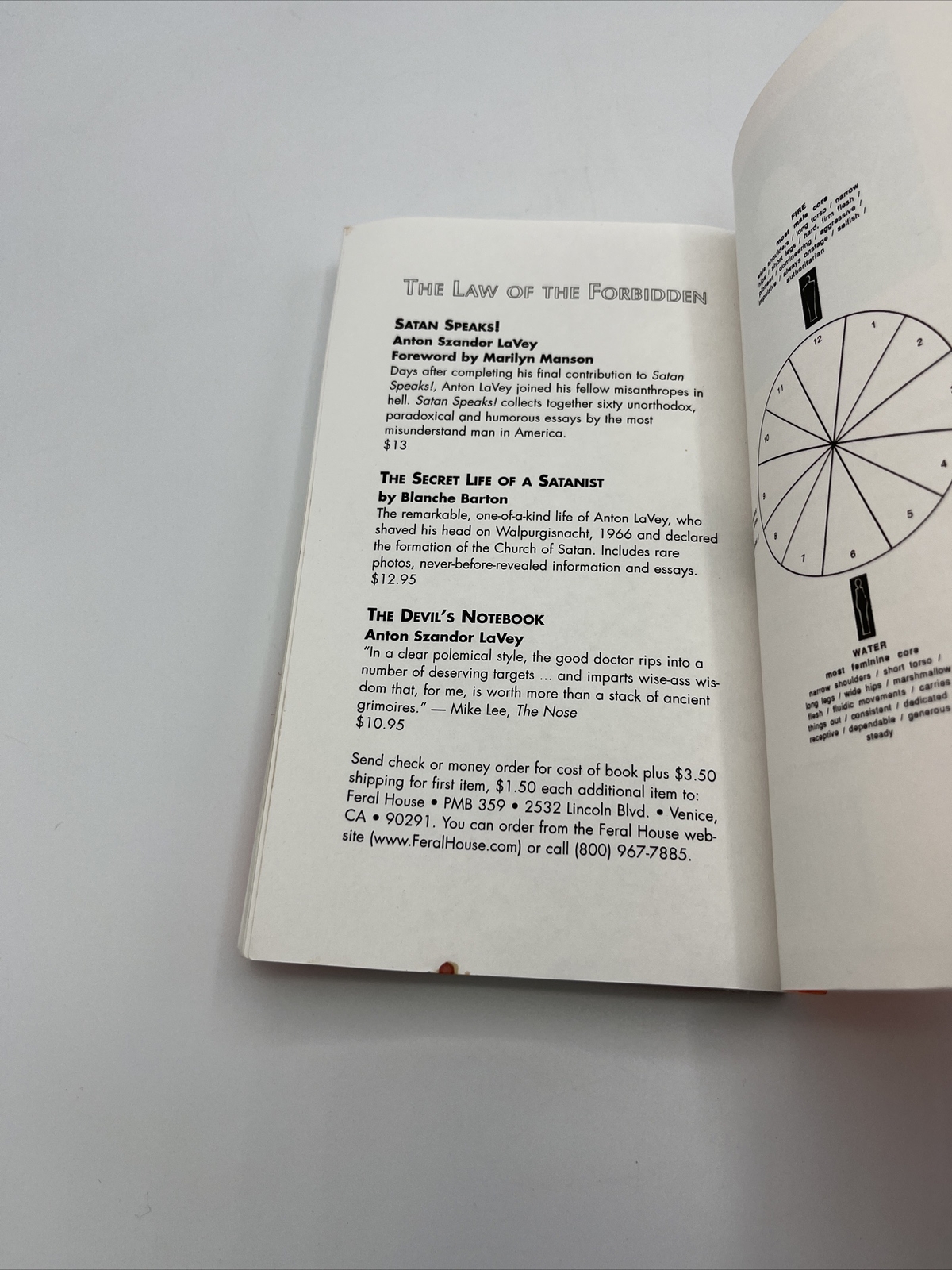 Anton Szandor Lavey The Satanic Witch Feral House 1989 Church of Satan Satanism