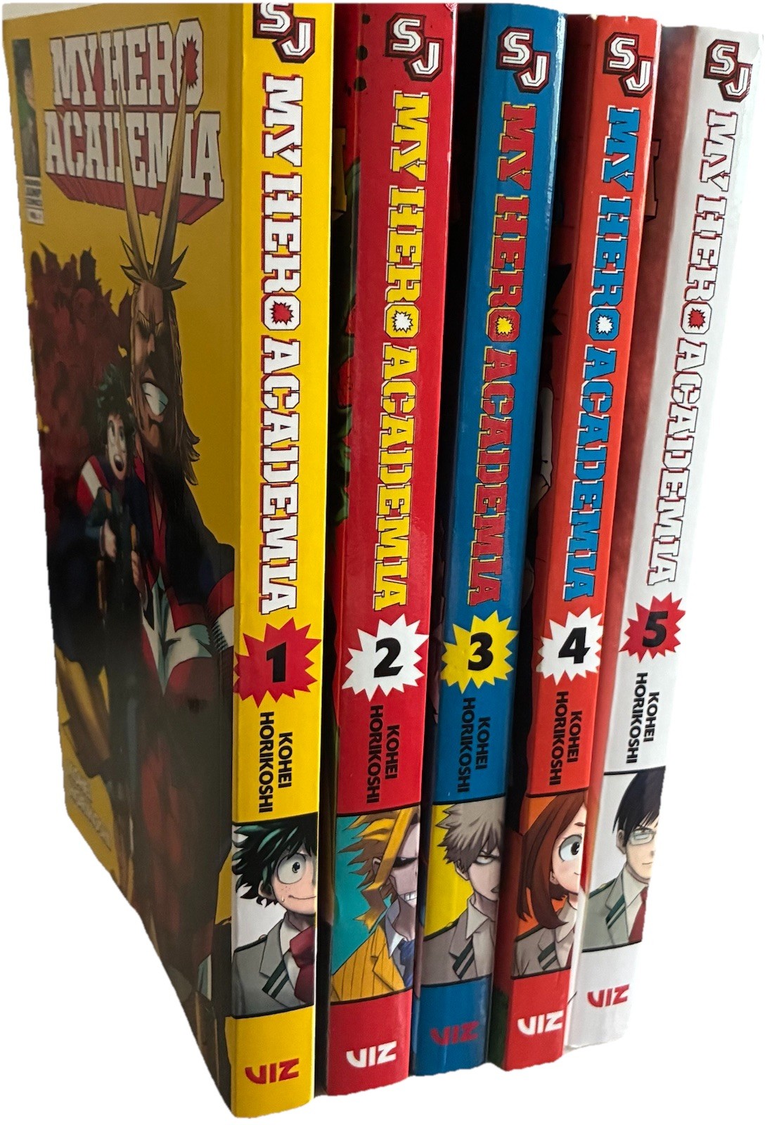 My Hero Acedemia vol 1-5 Kohei Horikoshi Manga Shonen Jump excellent