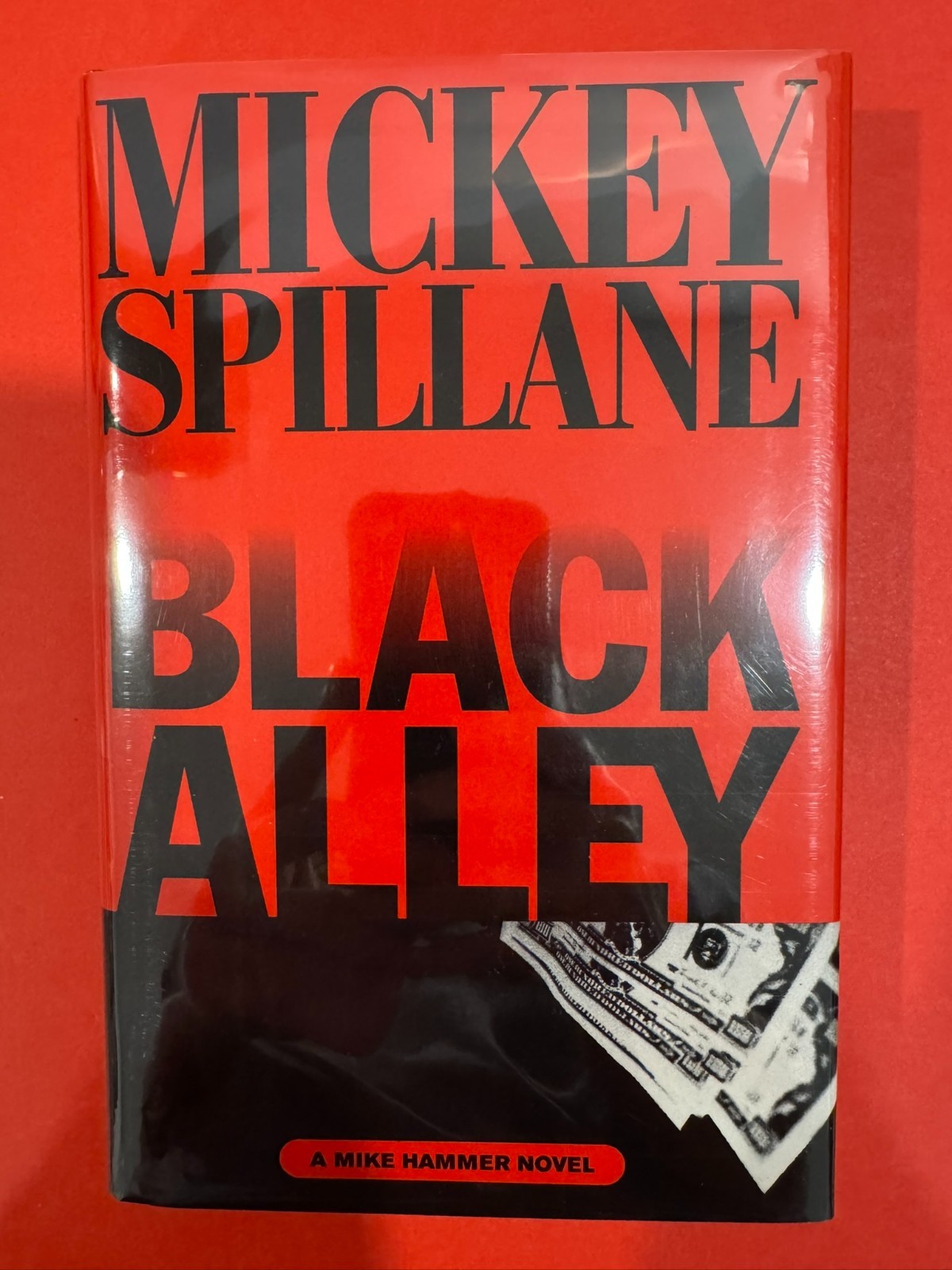 1st Edition 1st Print SIGNED Mickey Spillane Black Alley w/coa in mylar UNREAD