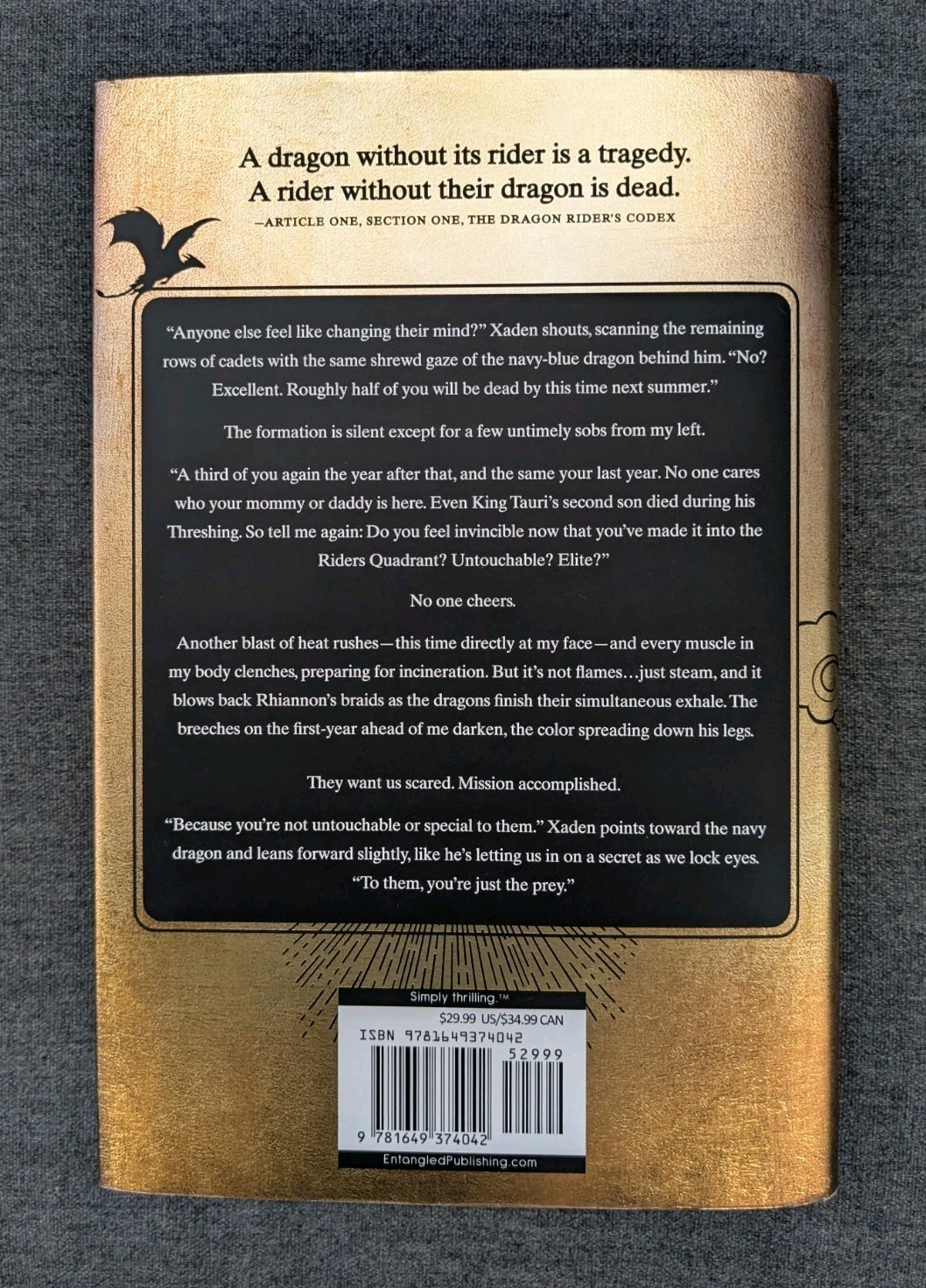 1st Edition Fourth Wing Hardcover HCDJ by Yarros Rebecca Fine NM 8th Printing