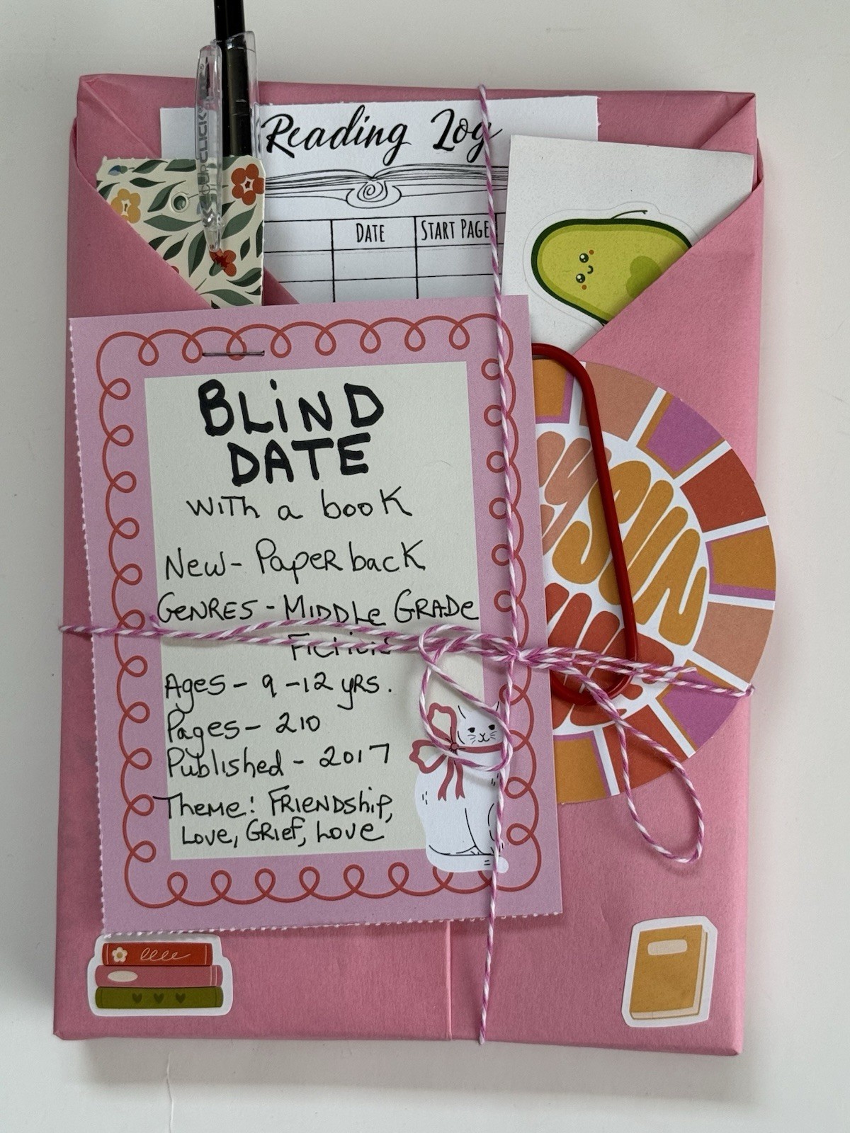 Blind Date with a Book: YOUNG Ages 9-12 Love, Friendship, Grief NEW PAPERBACK