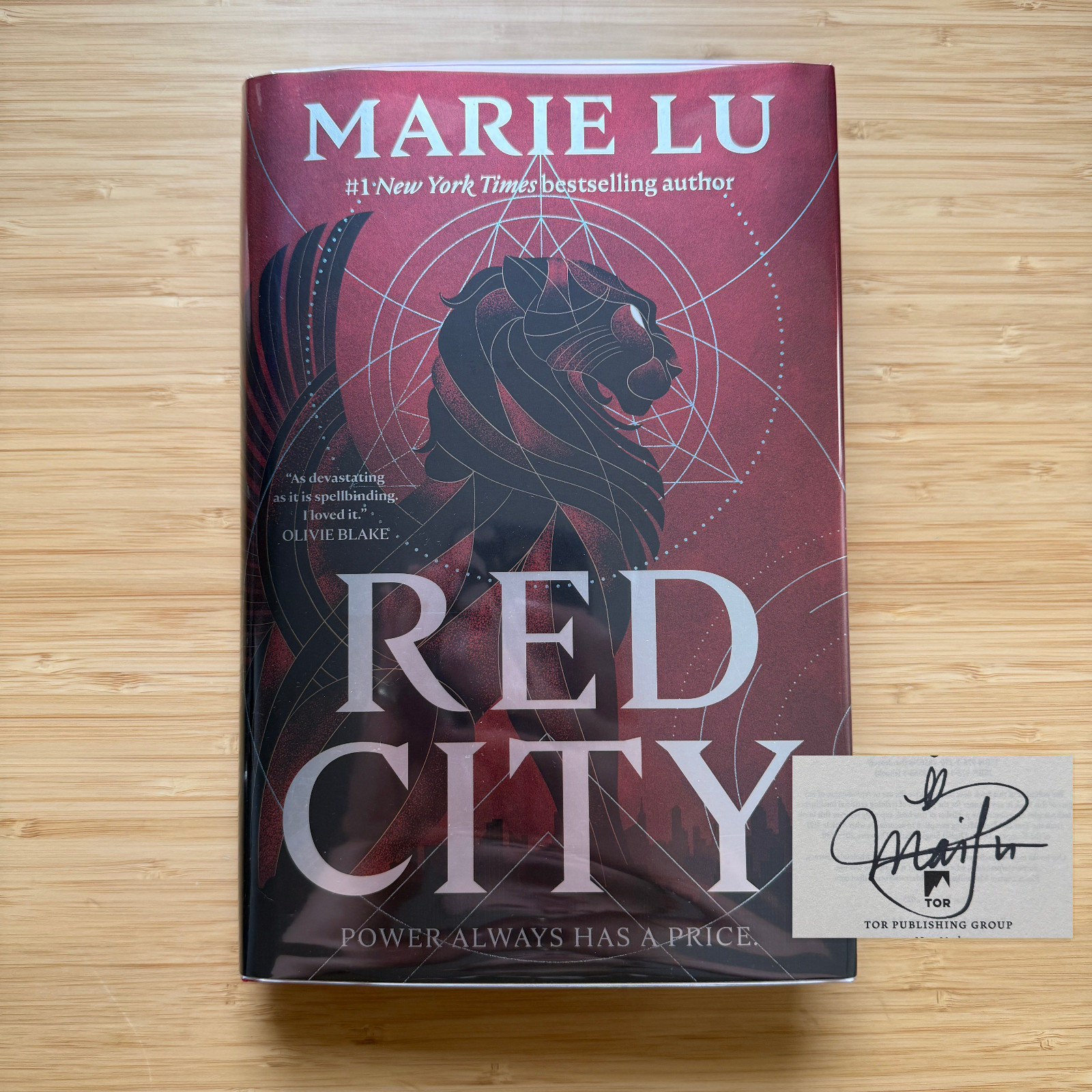 SIGNED Red City by Marie Lu 2025 1st/1st Edition DELUXE Hardcover NEW