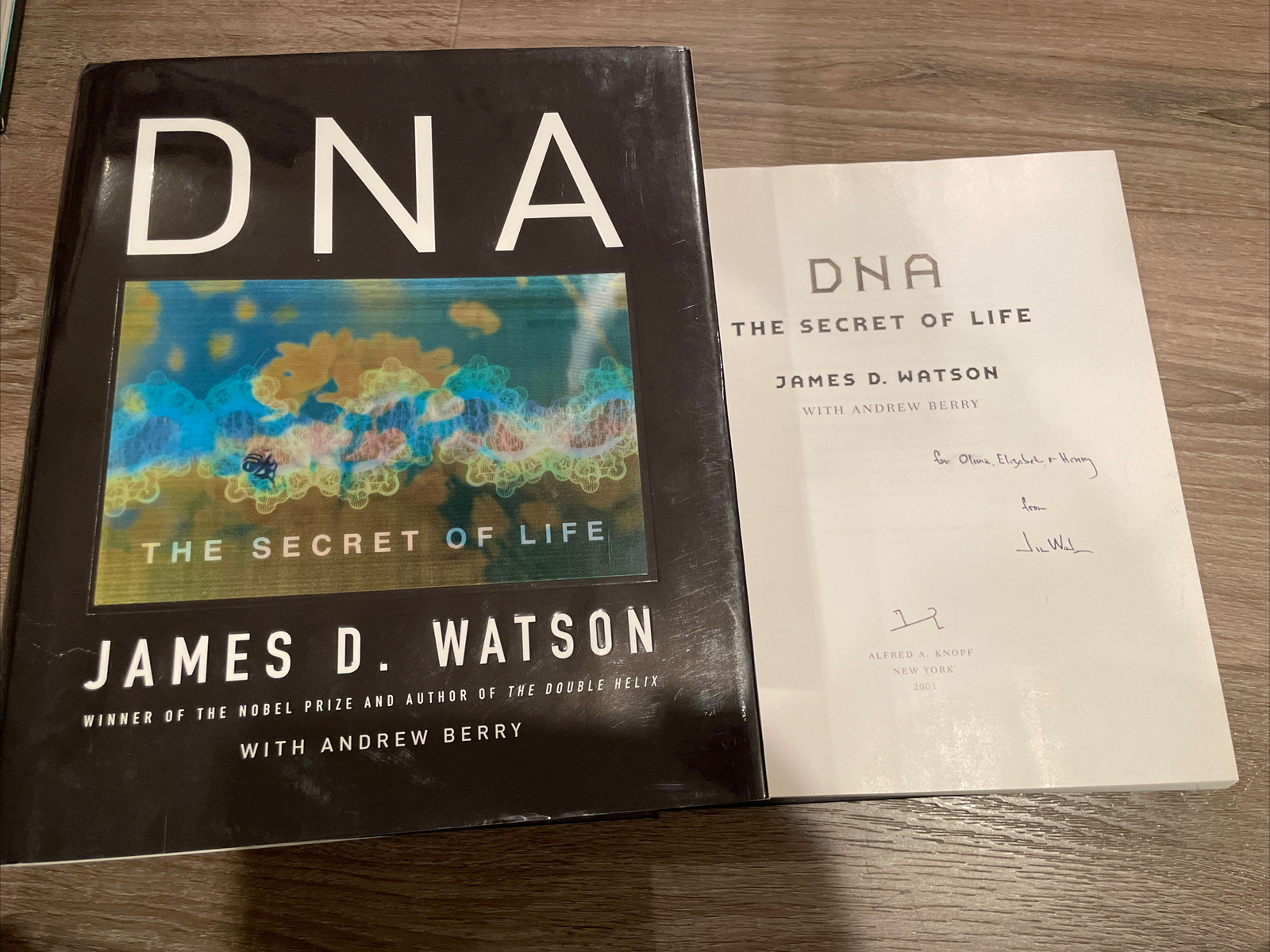 James D. Watson SIGNED AUTOGRAPHED DNA The Secret of Life HC