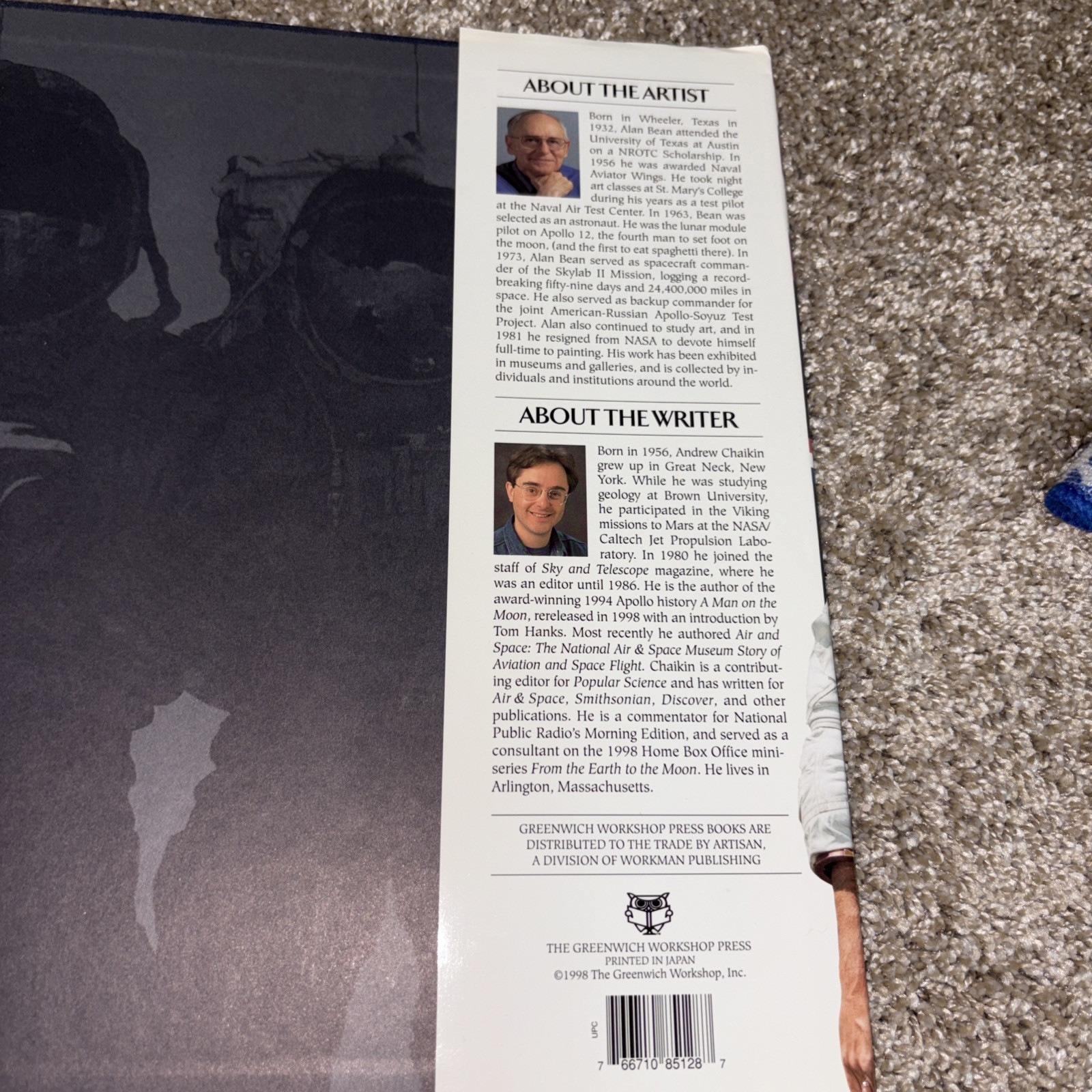 1st Edition Signed By Alan Bean Astronaut Apollo Eyewitness Moonwalker Hardcover