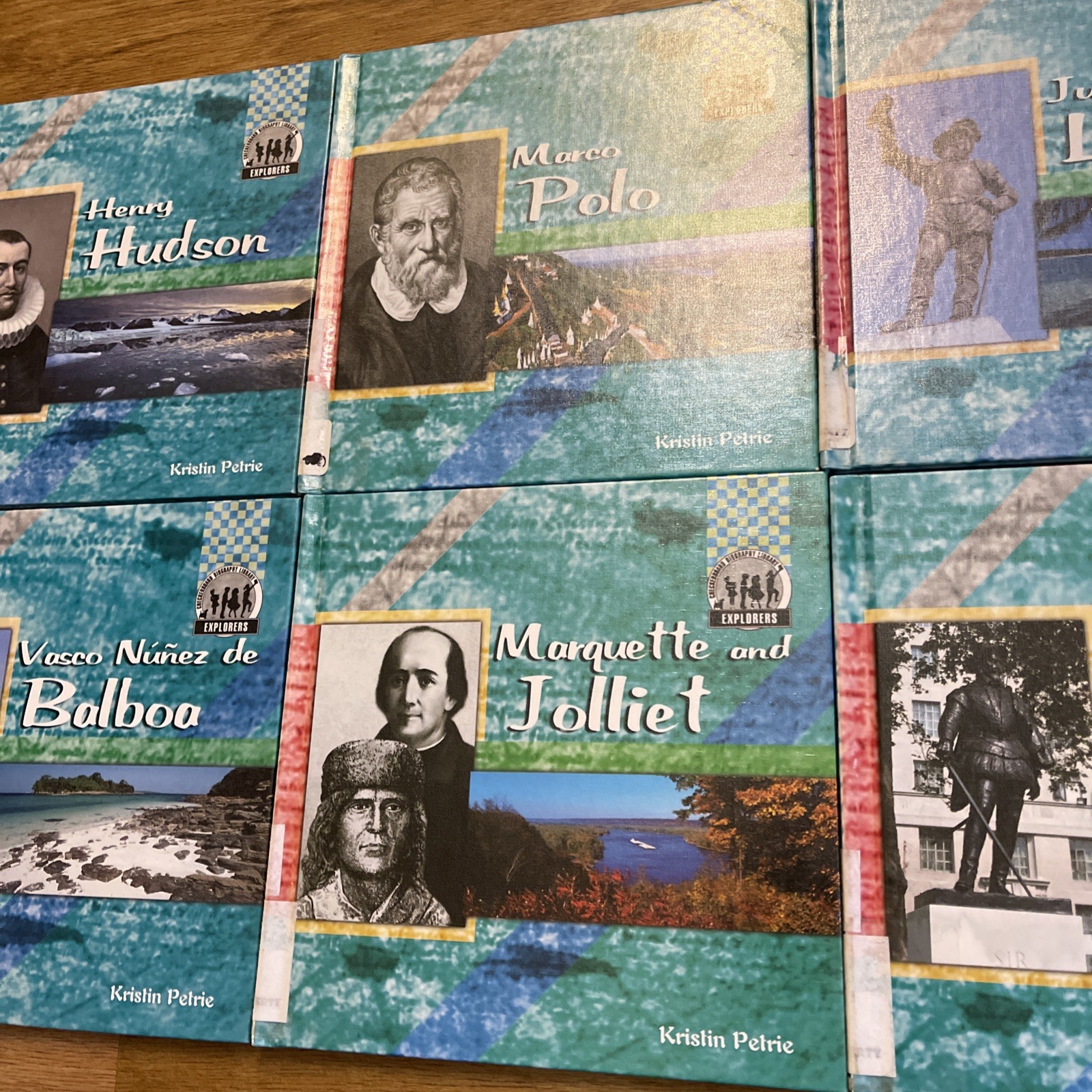 8 ABDO Publishing Company Explorer Hard Cover Book Collection By Kristin Petrie